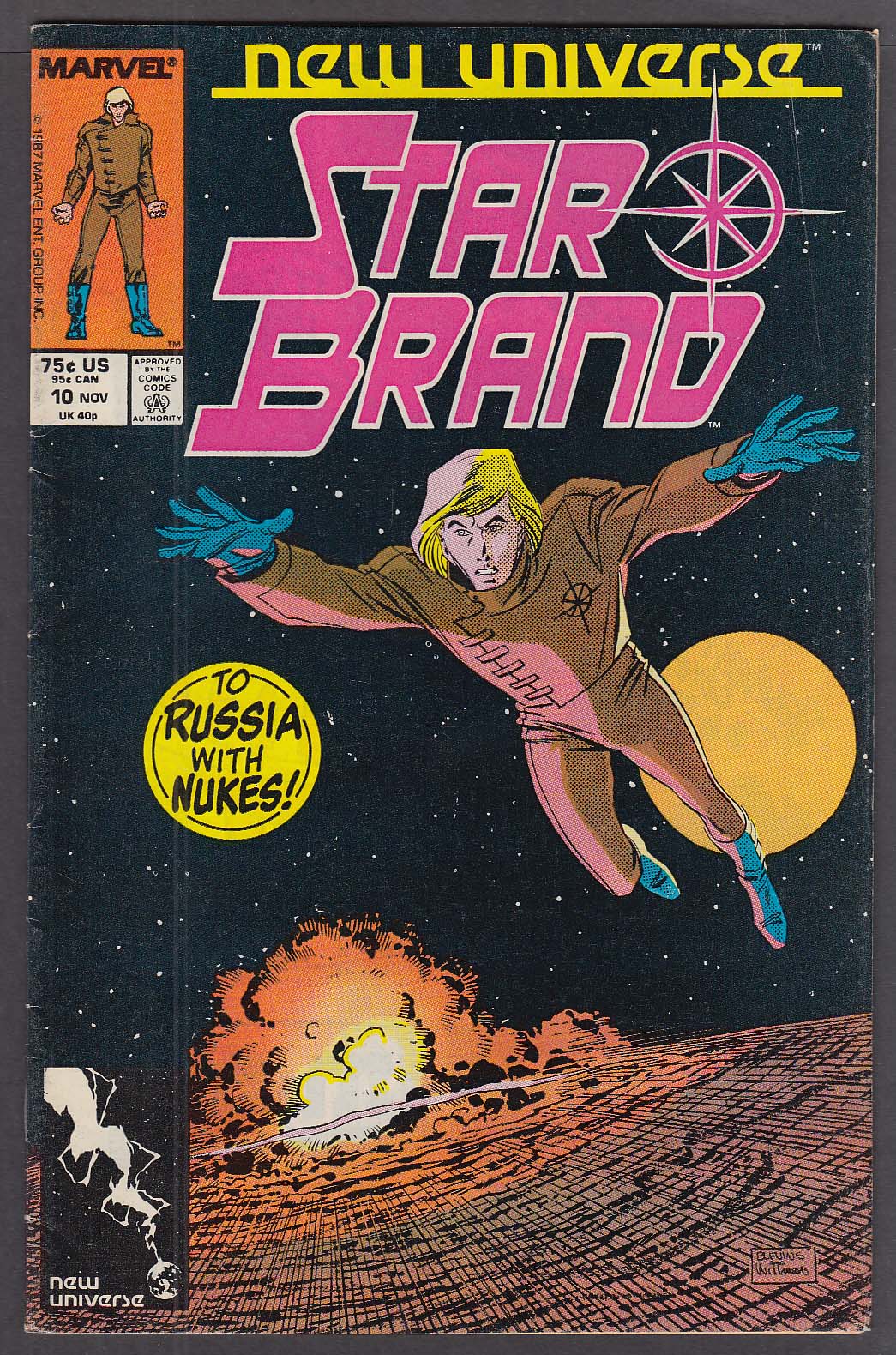 Image for STAR BRAND #10 Marvel comic book Russia Nukes 11/1987