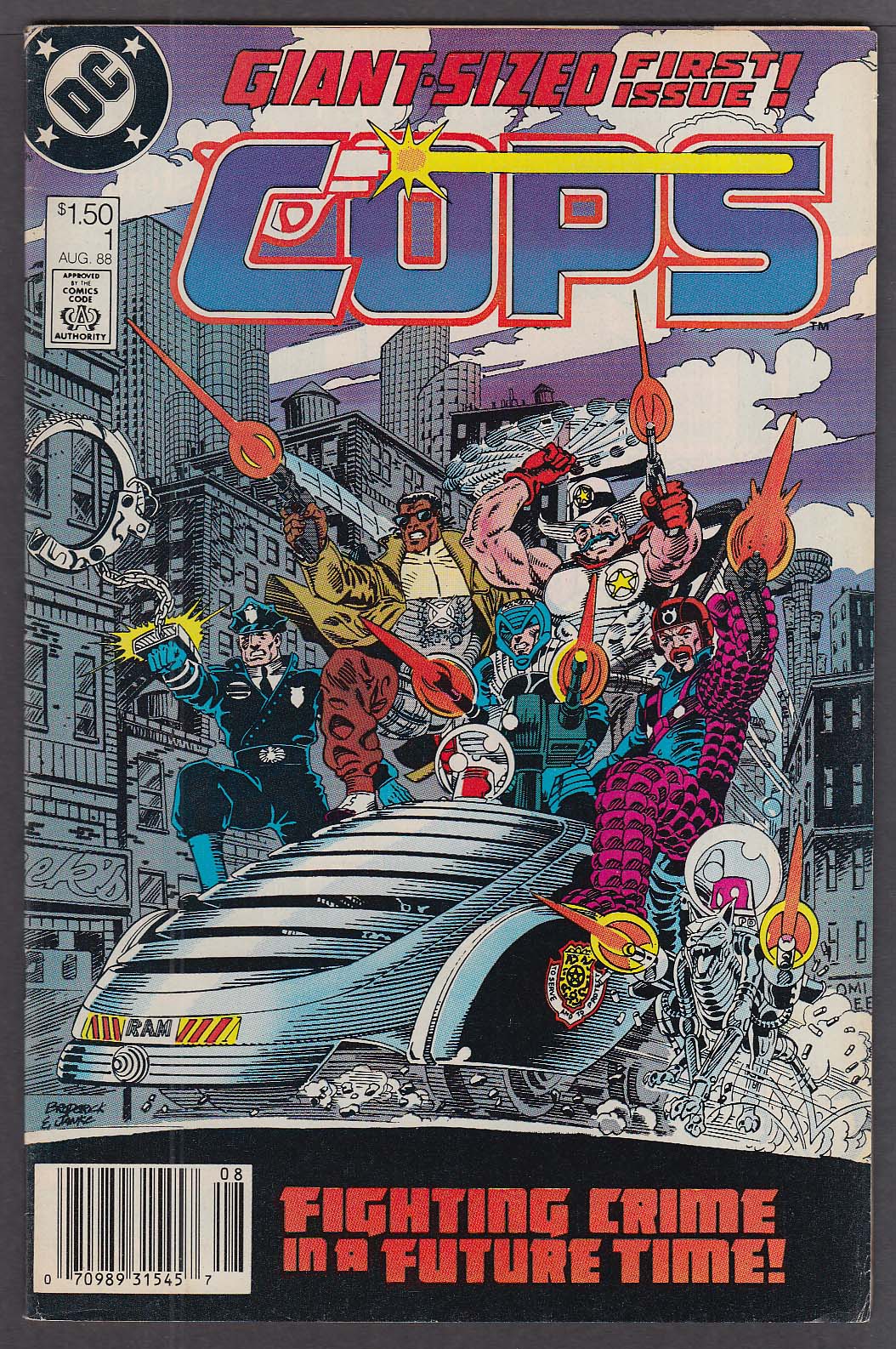 Image for COPS #1 DC Giant-Sized comic book 8/1988