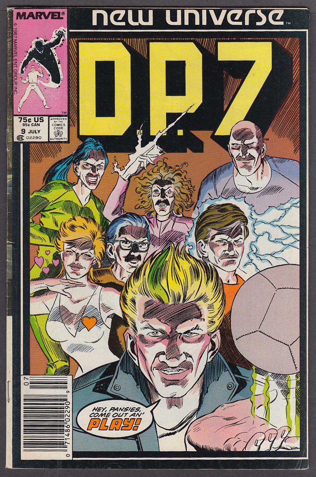 Image for D. P. 7 #9 Marvel New Universe comic 7 1987