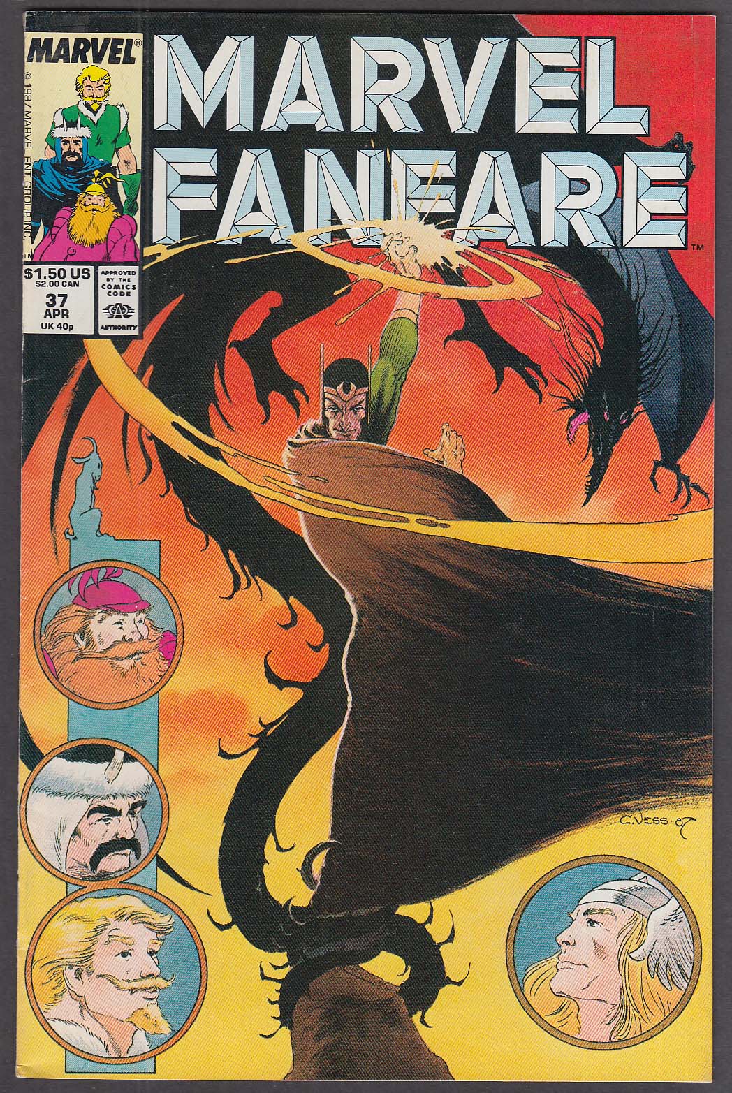 Image for MARVEL FANFARE #37 comic book 4 1988
