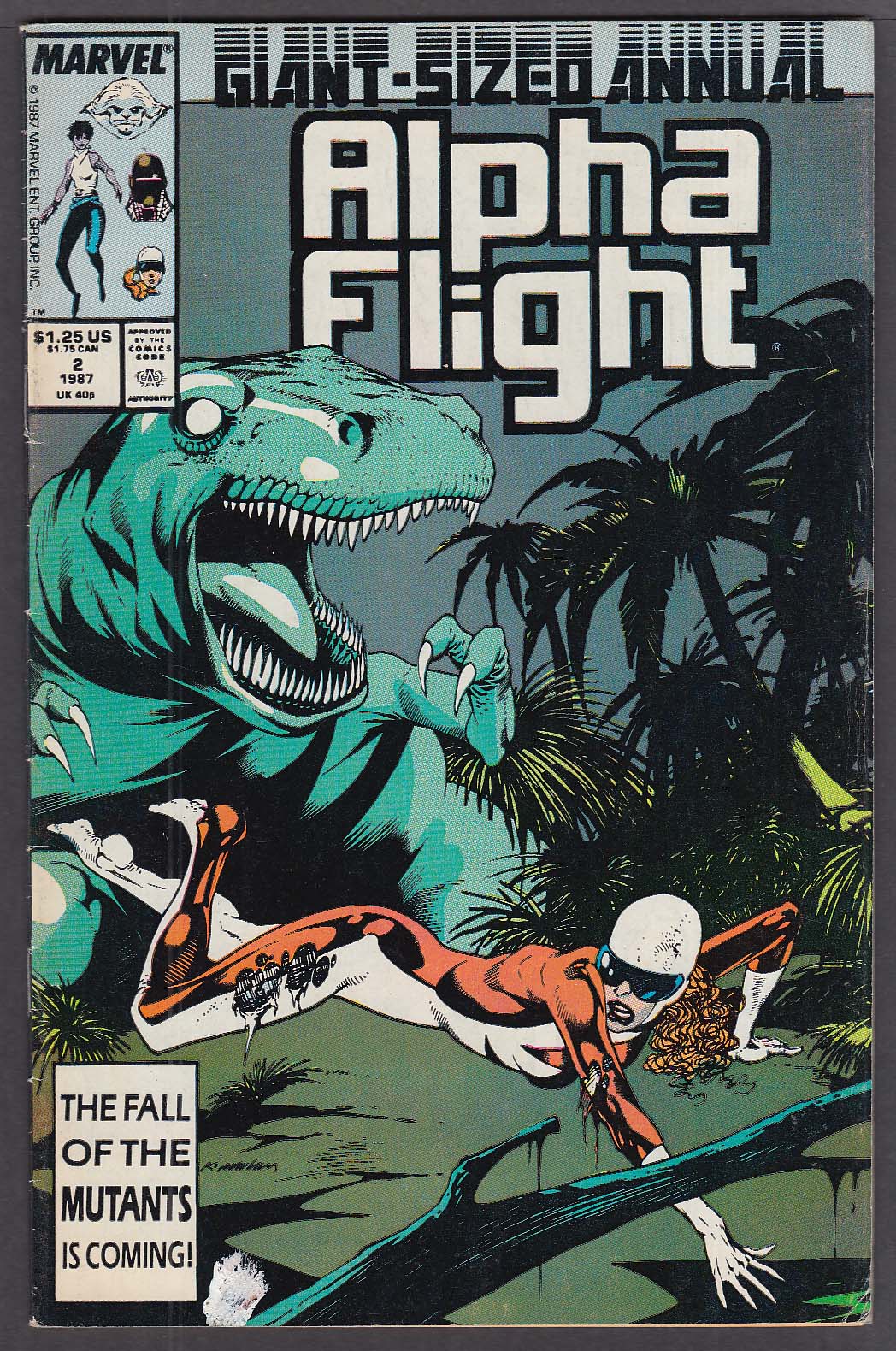 Image for ALPHA FLIGHT ANNUAL #2 Marvel comic book 1987