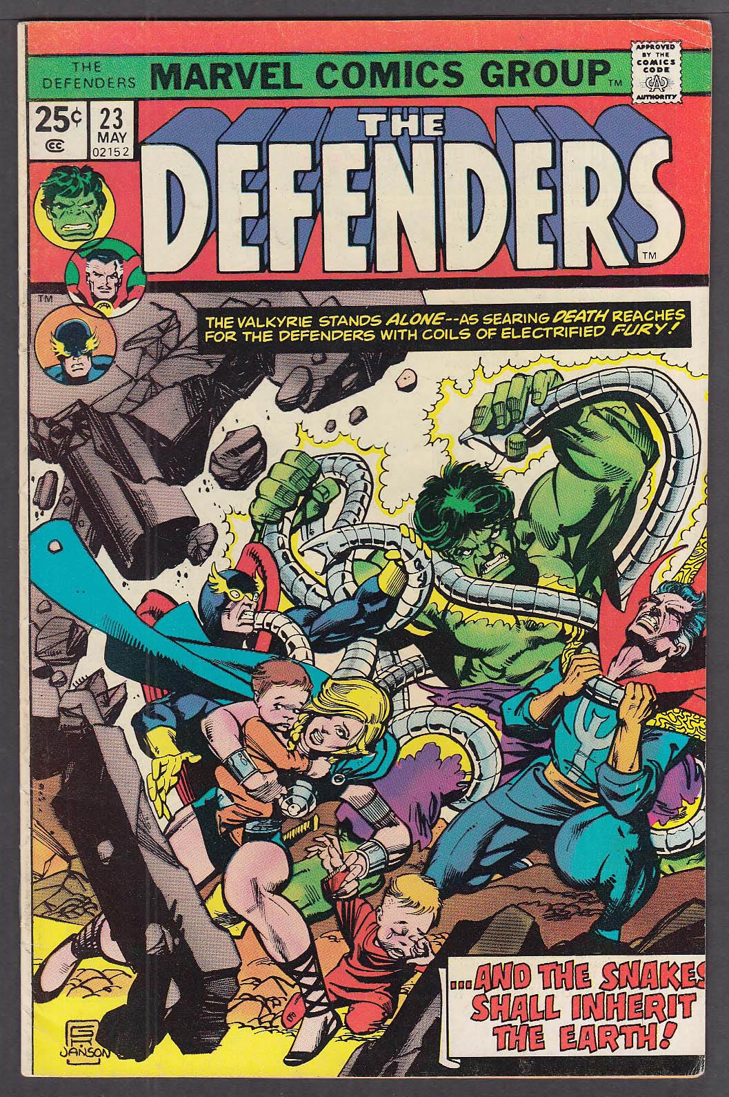 Image for The DEFENDERS #23 Marvel comic book 5 1975