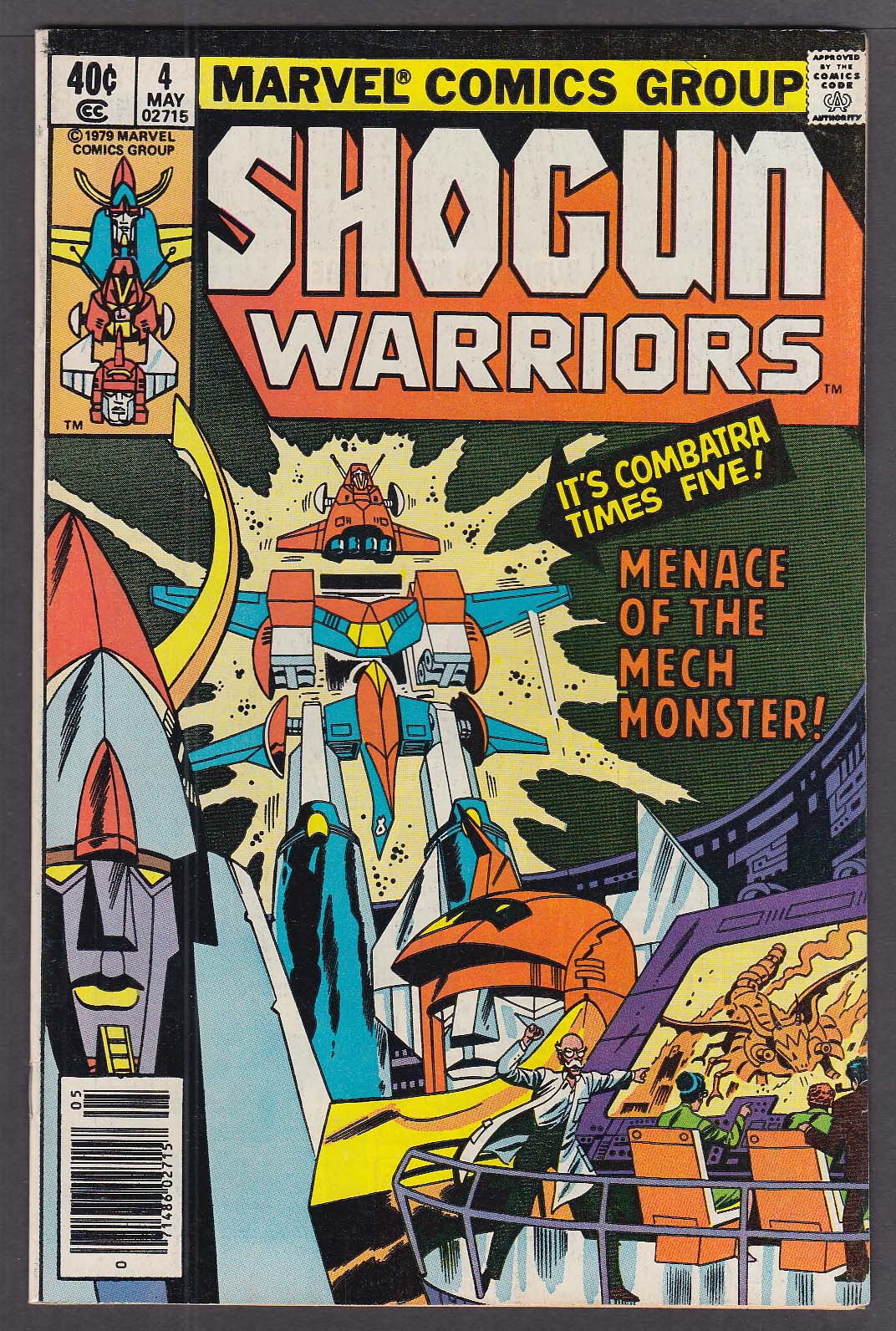 Image for SHOGUN WARRIORS #4 Marvel comic book 5/1979