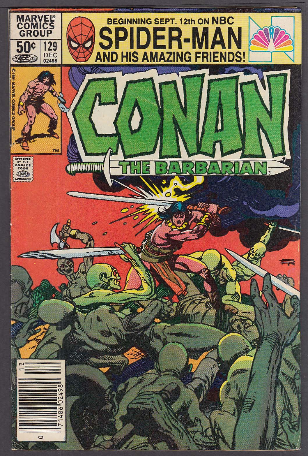 Image for CONAN the BARBARIAN #129 Marvel comic book 12 1981