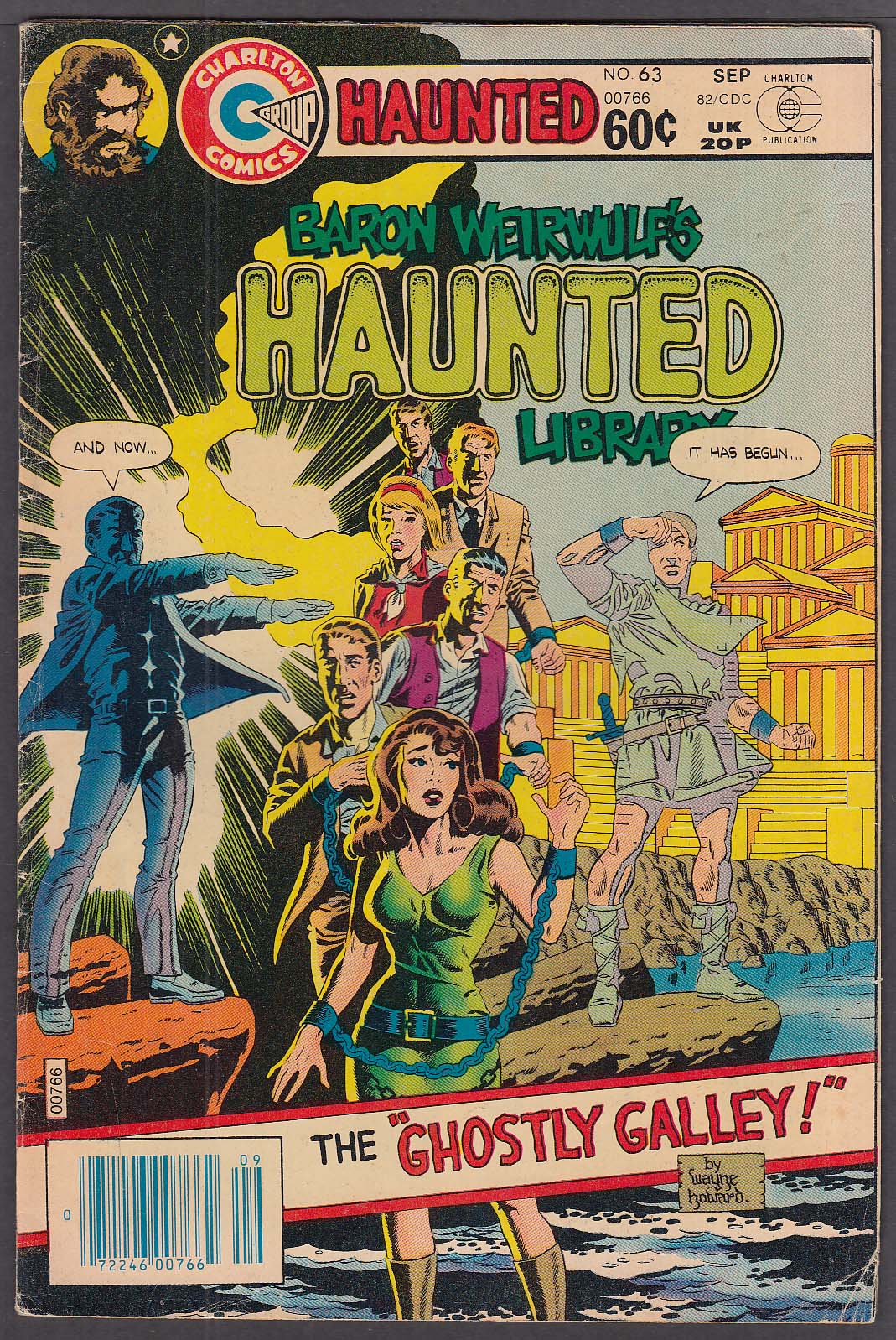 Image for Baron Weirwulf's HAUNTED LIBRARY #63 Charlton comic book 9 1982