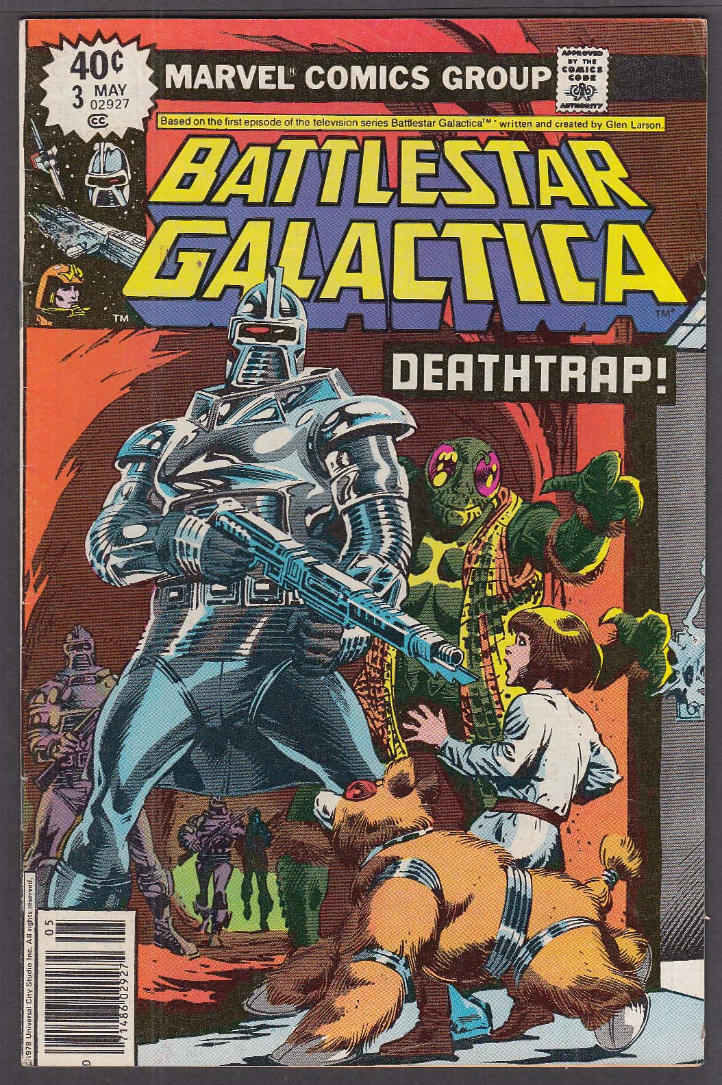 Image for BATTLESTAR GALACTICA #3 Marvel comic book 5 1979
