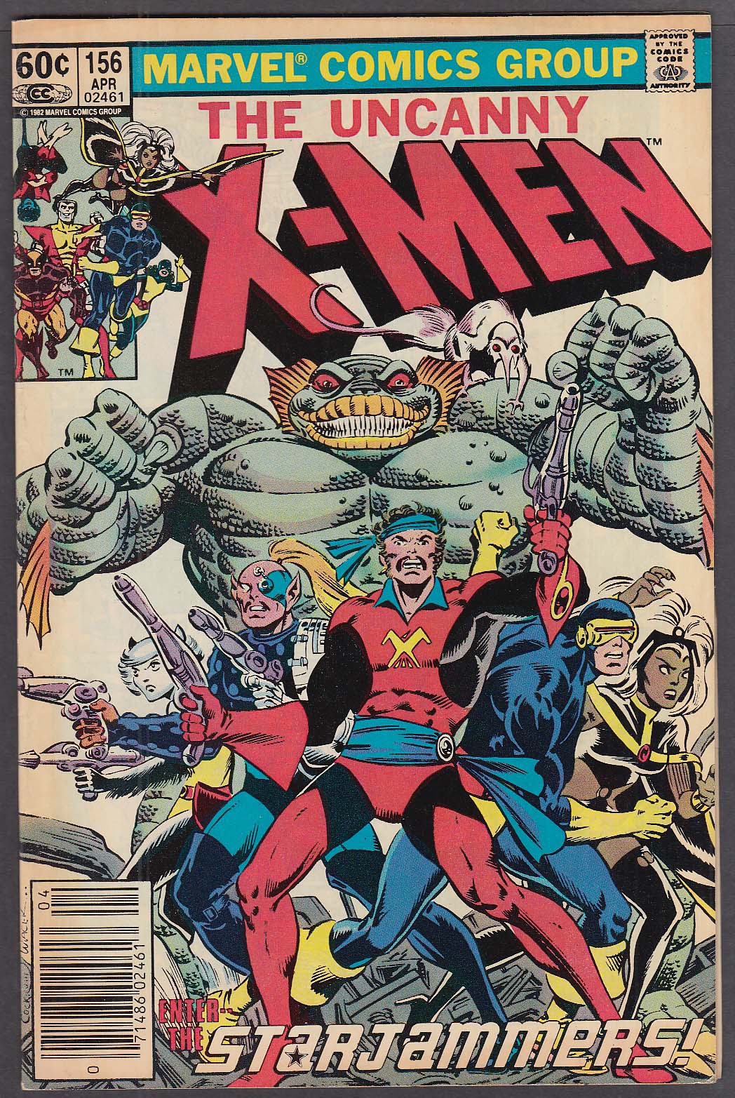Image for UNCANNY X-MEN #156 Marvel comic book 4 1982