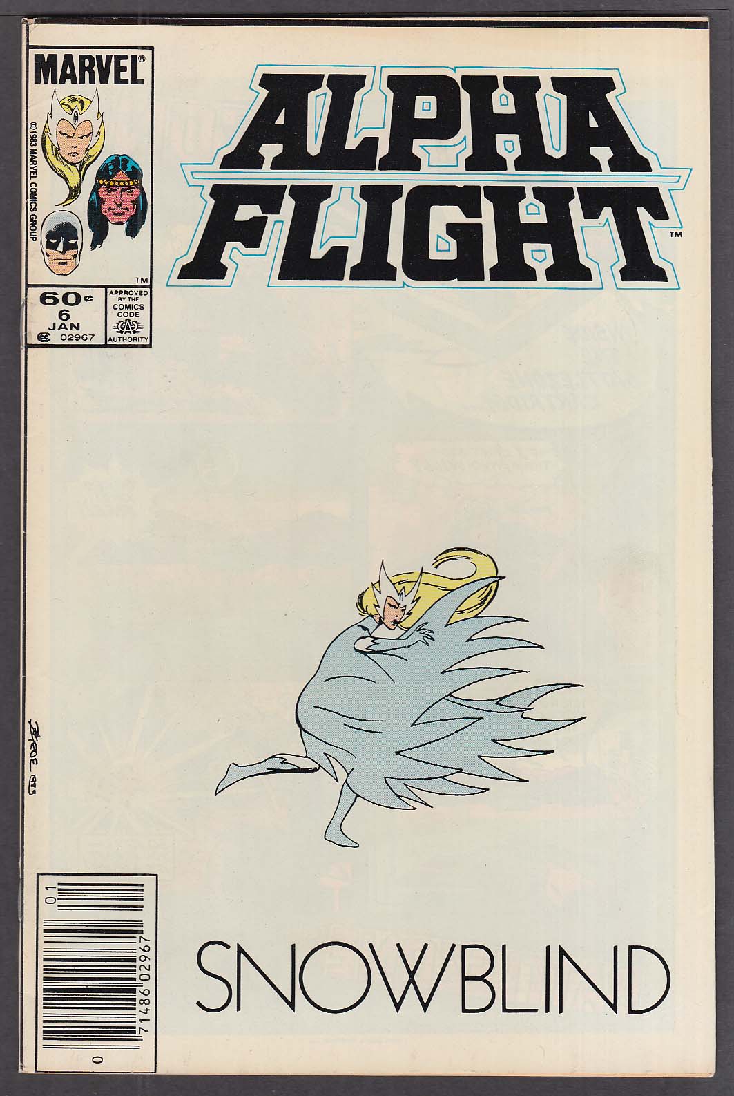 Image for ALPHA FLIGHT #6 Marvel comic book 1 1984
