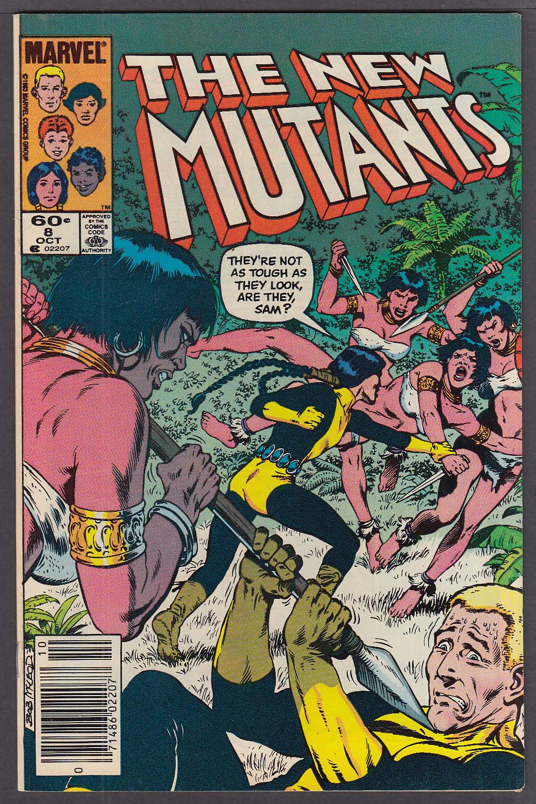 Image for The NEW MUTANTS #8 Marvel comic book 10 1983