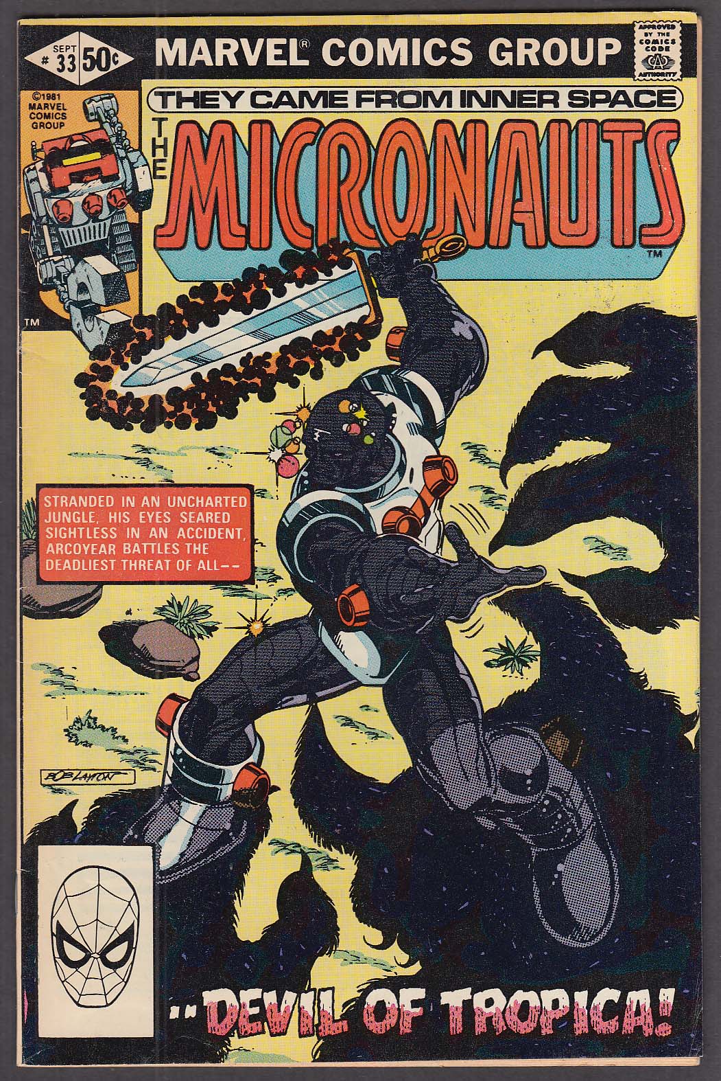 Image for MICRONAUTS #33 Marvel comic book 9/1981