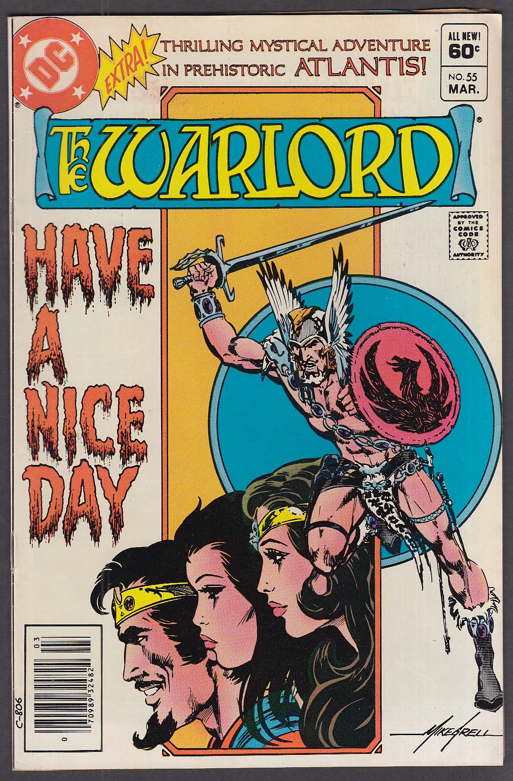 Image for WARLORD #55 DC comic book 3 1982