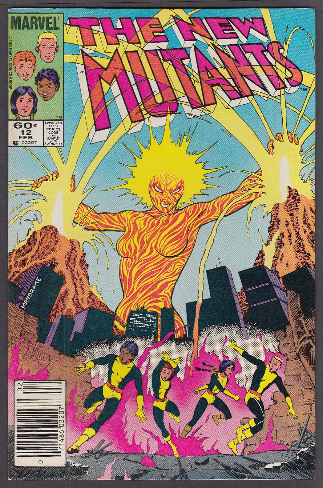 Image for The NEW MUTANTS #12 Marvel comic book 2 1984