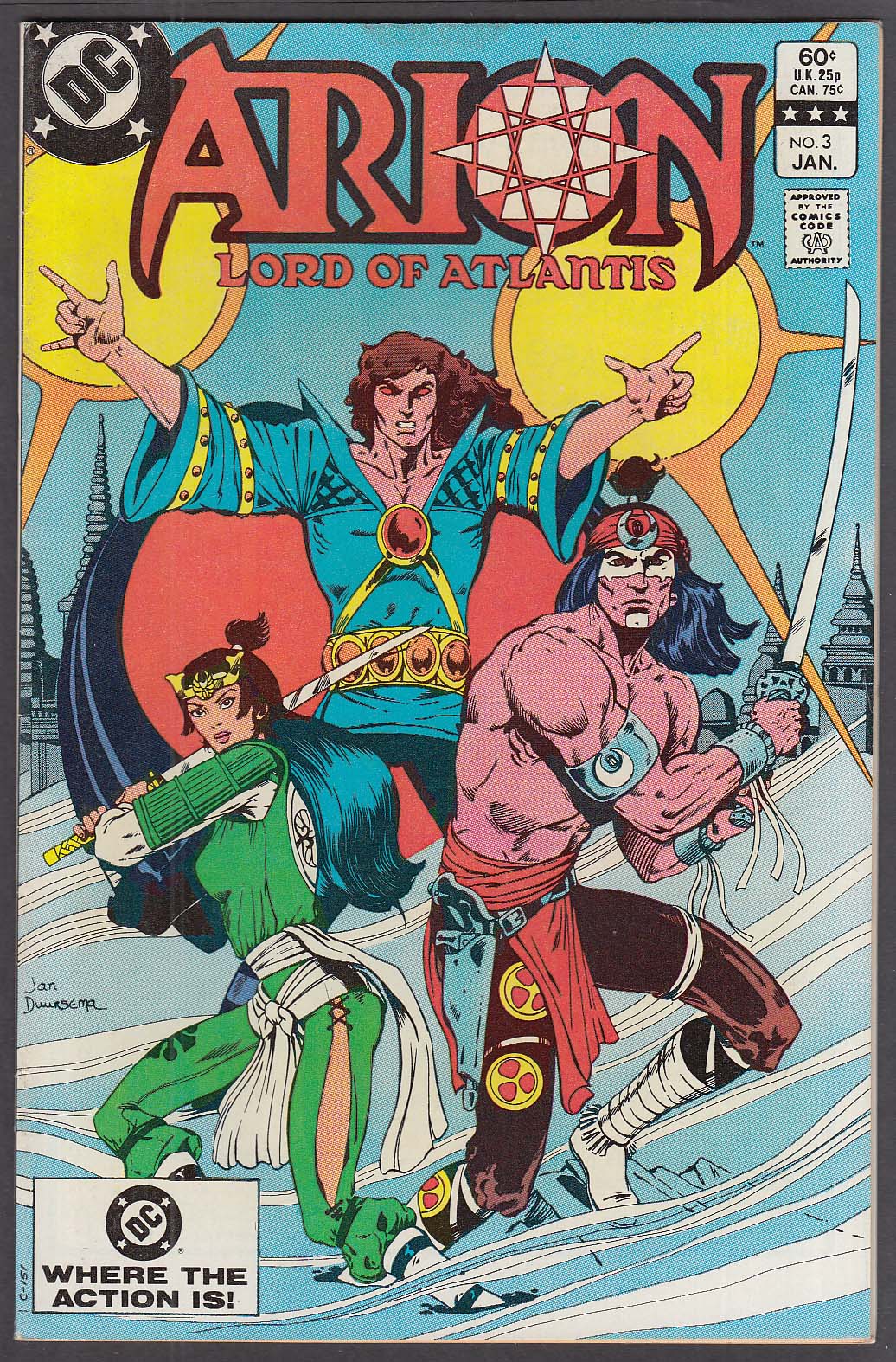 Image for ARION Lord of Atlantis #3 DC comic book 1 1983