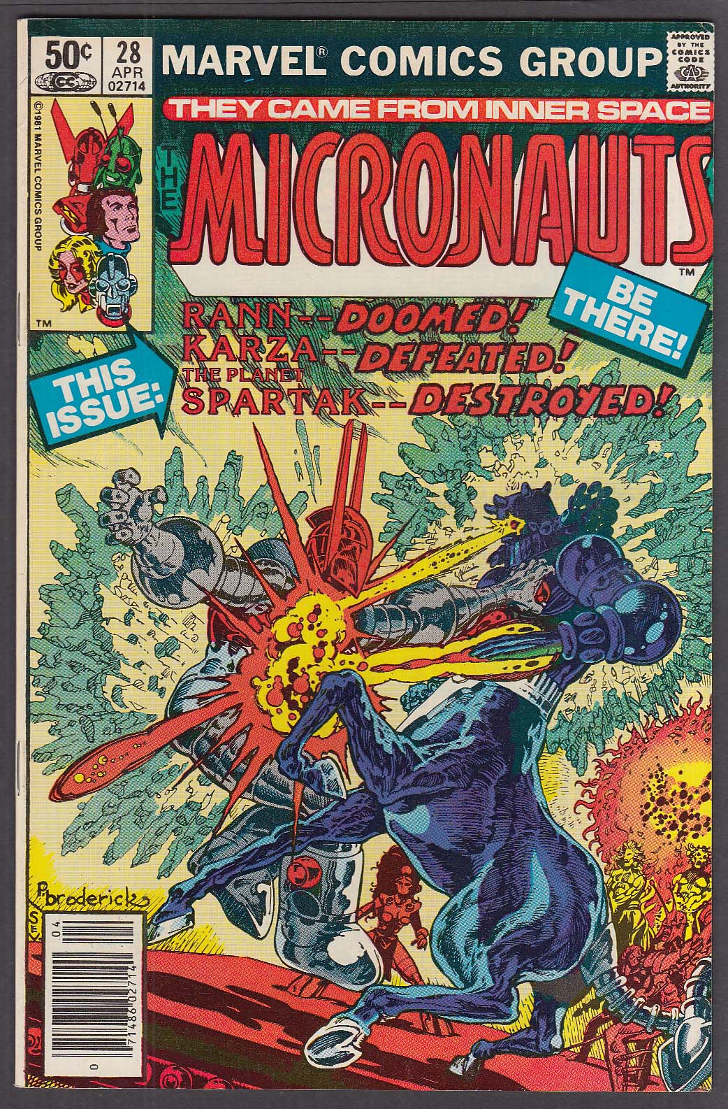 Image for MICRONAUTS #28 Marvel comic book 4/1981