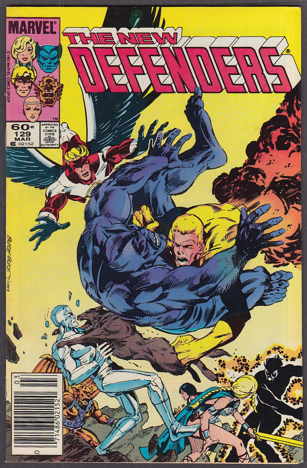 Image for The NEW DEFENDERS #129 Marvel comic book 3 1984