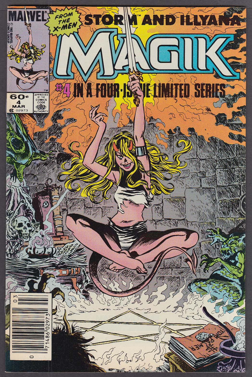 Image for MAGIK #4 Storm & Illyana Marvel comic book 3/1984