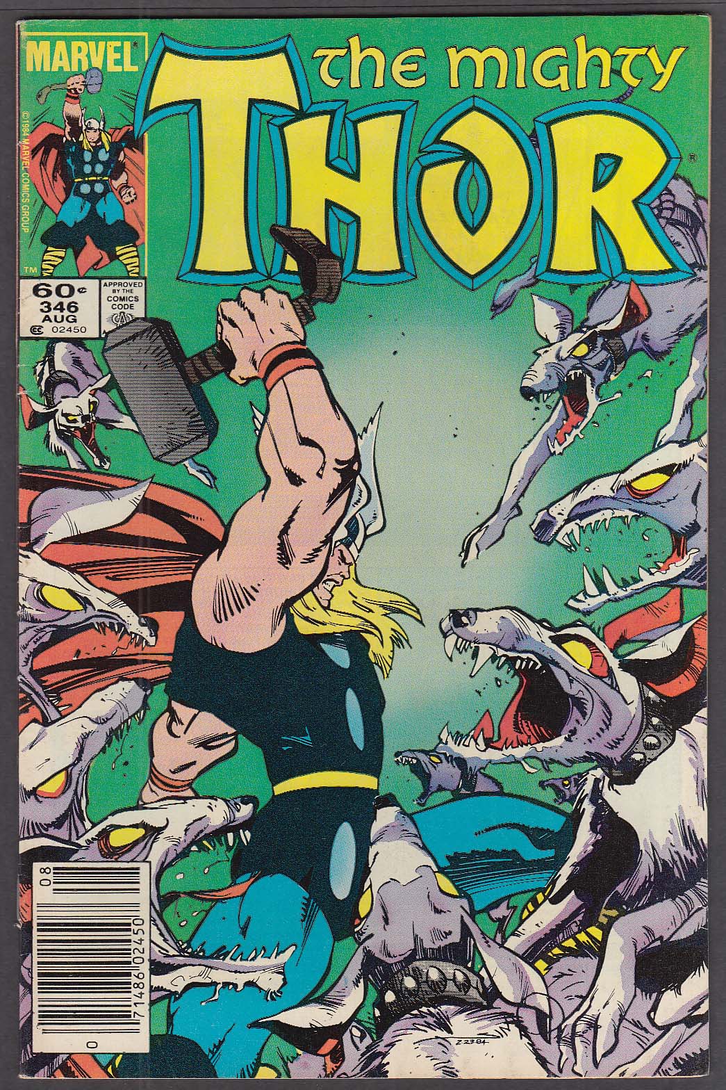 Image for MIGHTY THOR #346 Marvel comic book 8 1984