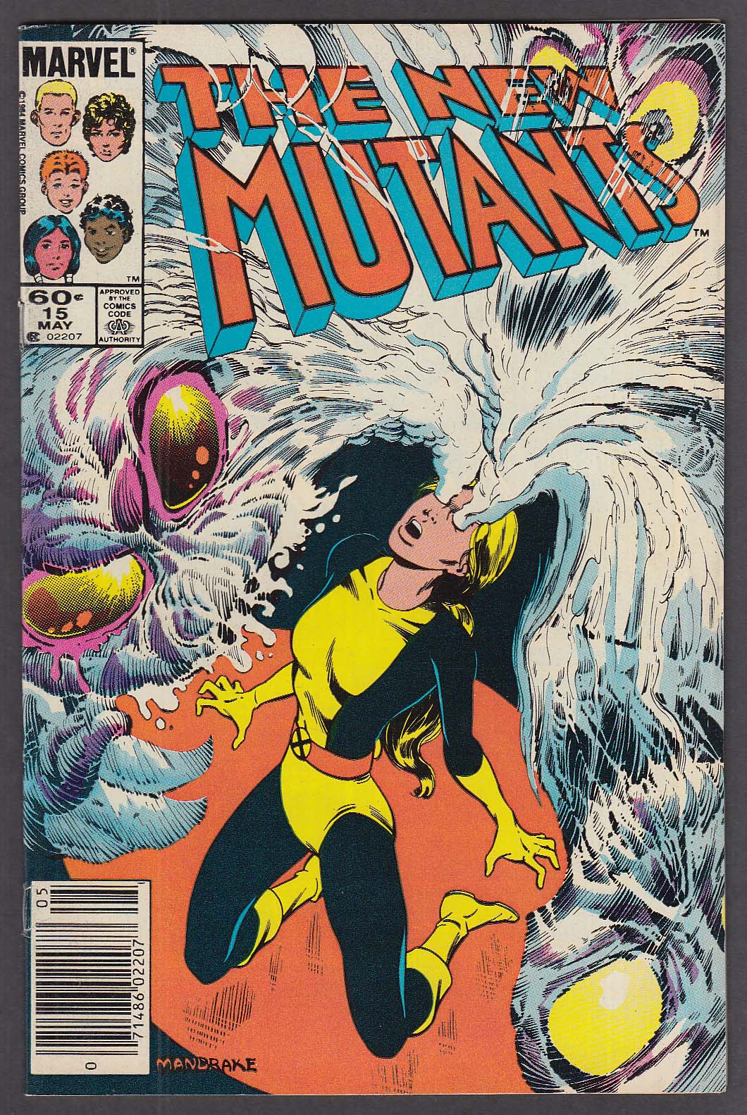 Image for The NEW MUTANTS #15 Marvel comic book 5 1984