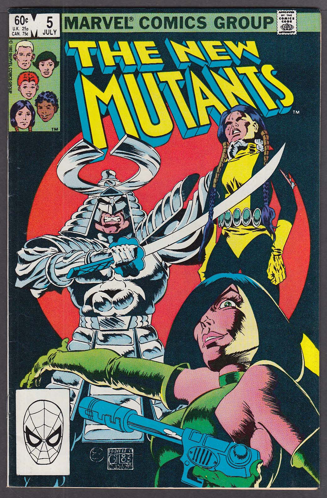 Image for The NEW MUTANTS #5 Marvel comic book 7 1983