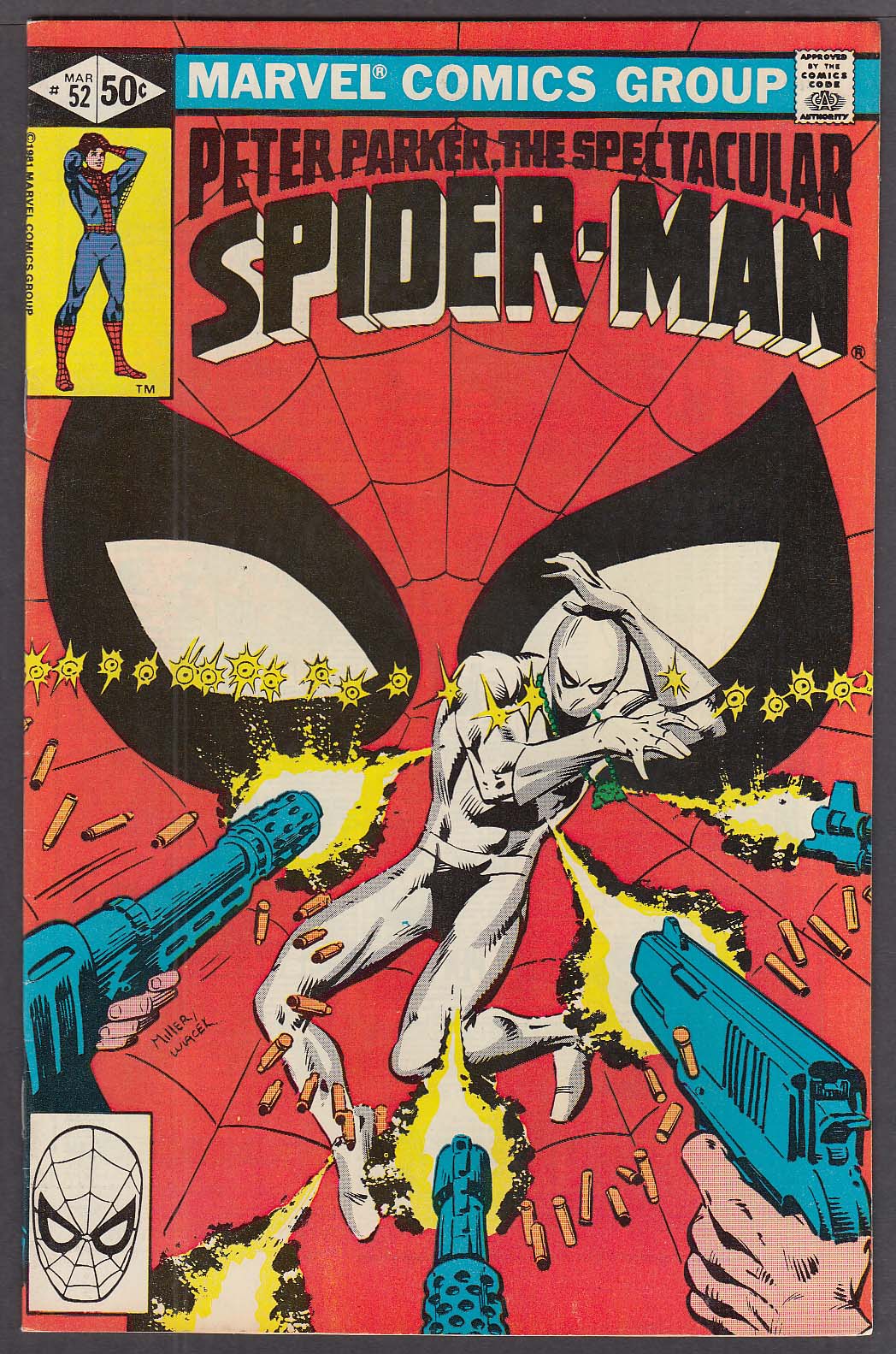 Image for PETER PARKER SPECTACULAR SPIDER-MAN #52 Marvel comic book 3 1981