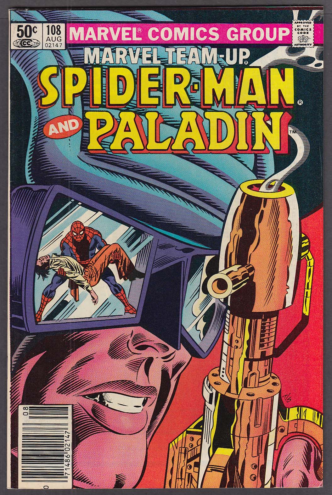 Image for MARVEL TEAM-UP #108 Spider-Man & Paladin comic 8 1981