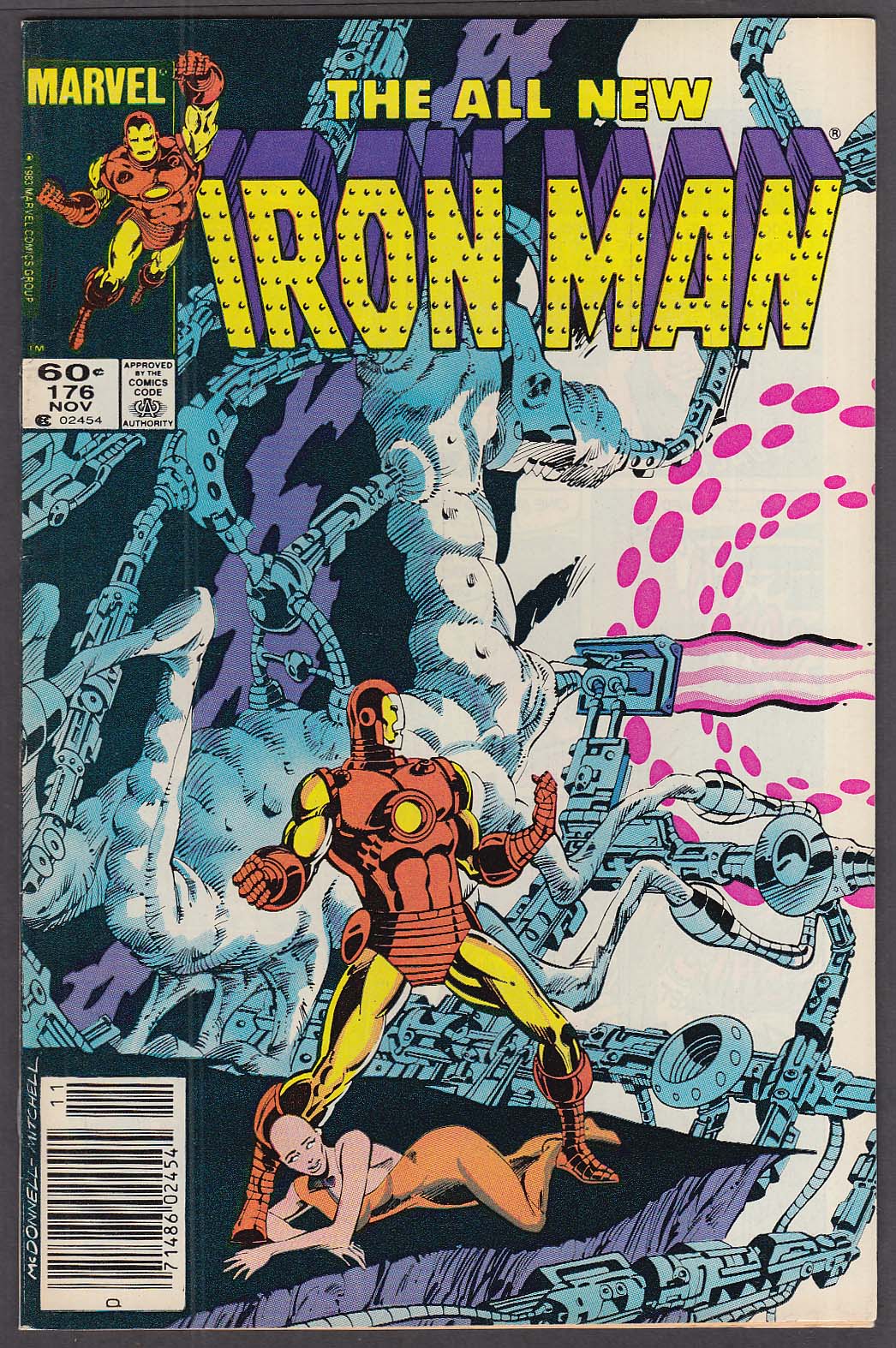Image for INVINCIBLE IRON MAN #176 Marvel comic book 11 1983
