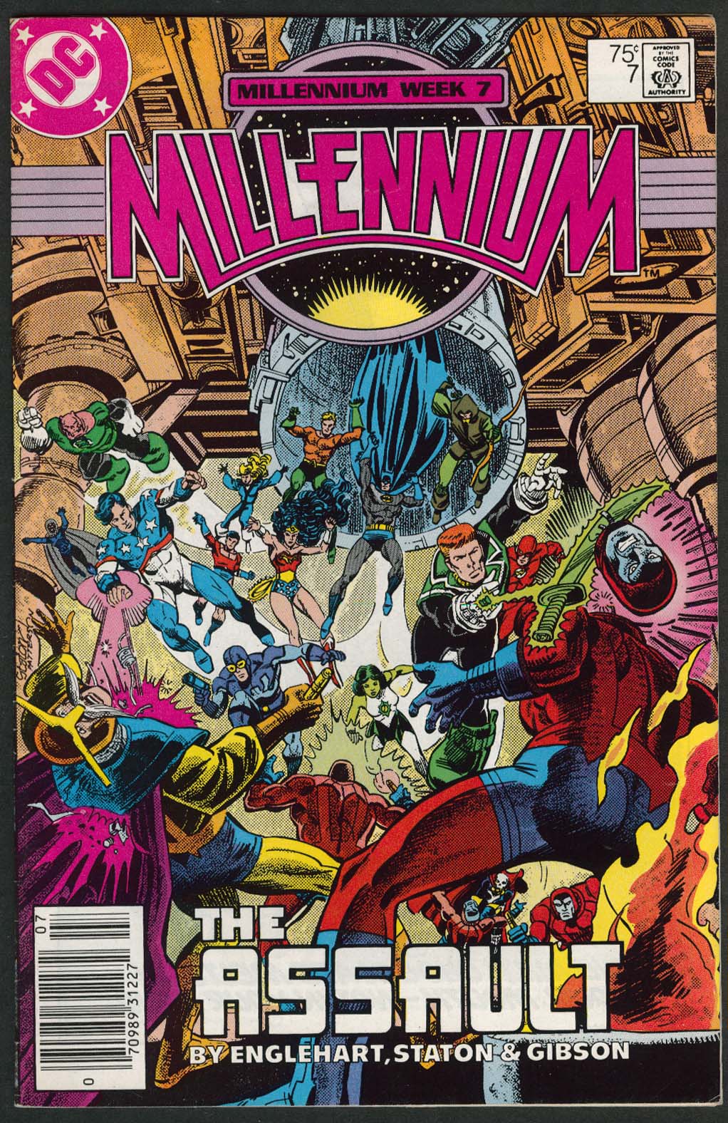 Image for MILLENIUM #7 DC Comic Book 1987 M&M's; Chips Ahoy; AD&D Forgotten Realms ads