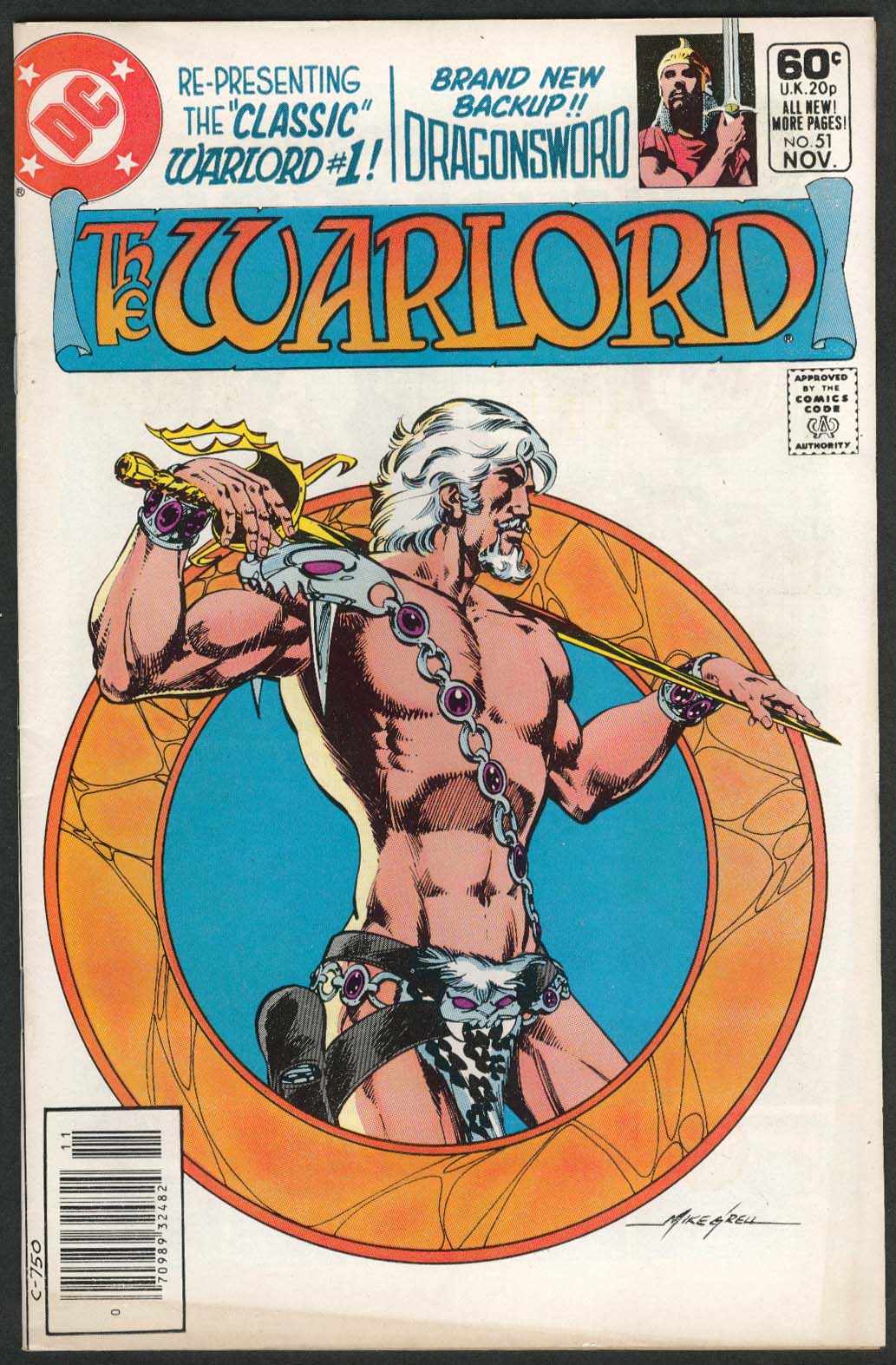 Image for WARLORD #51 DC comic book 11 1981