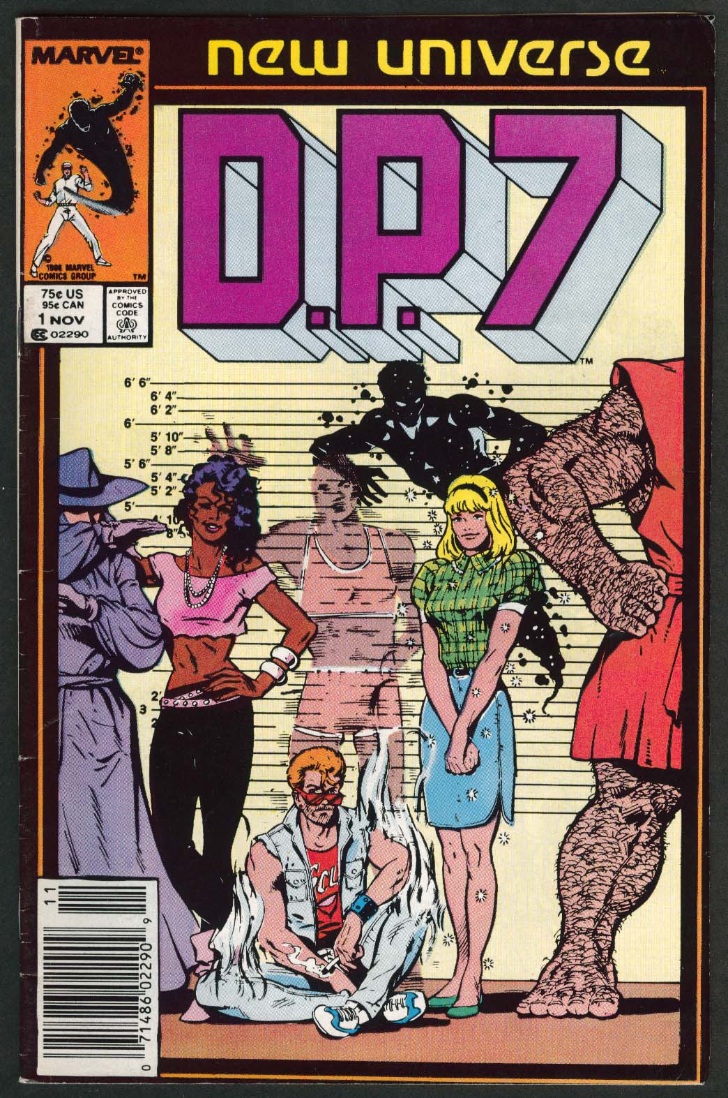 Image for DP7 #1 Marvel New Universe comic book 11 1986