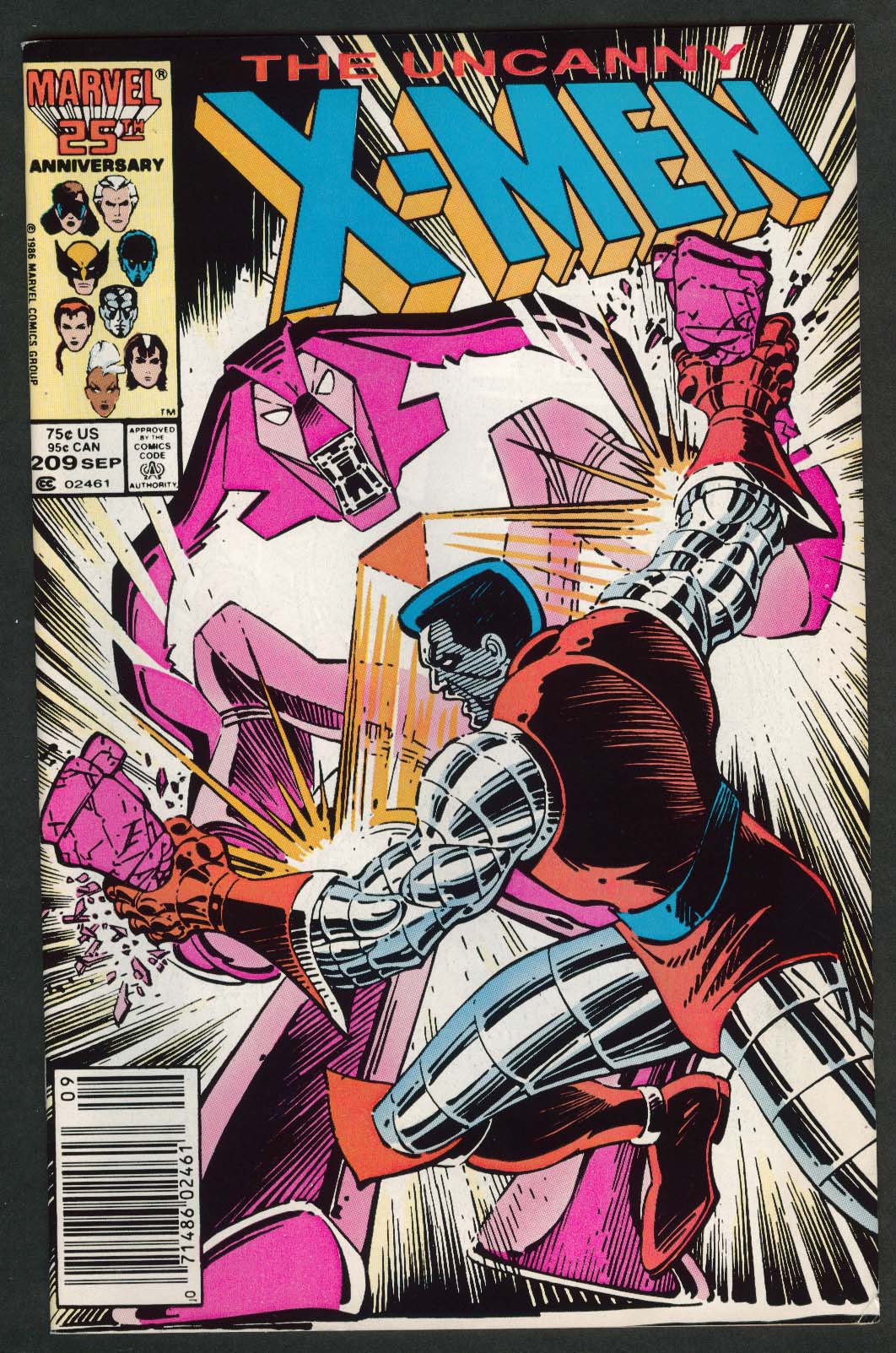 Image for UNCANNY X-MEN #209 Marvel comic book 9 1986