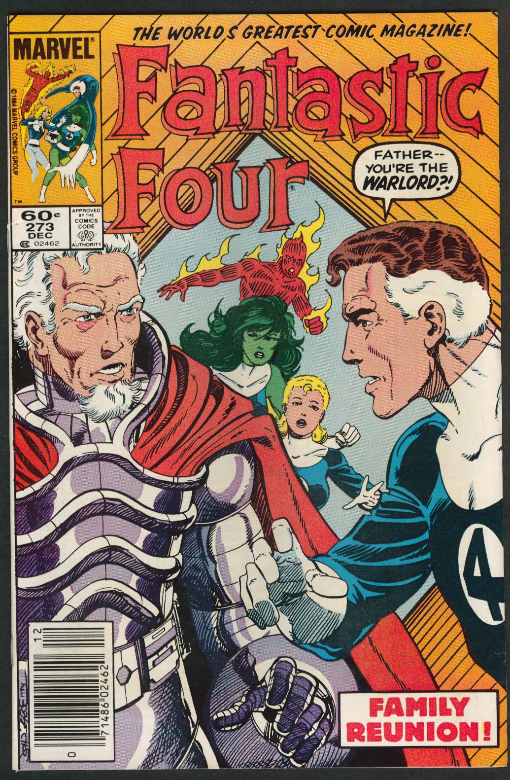 Image for FANTASTIC FOUR #273 Marvel comic book 12 1984
