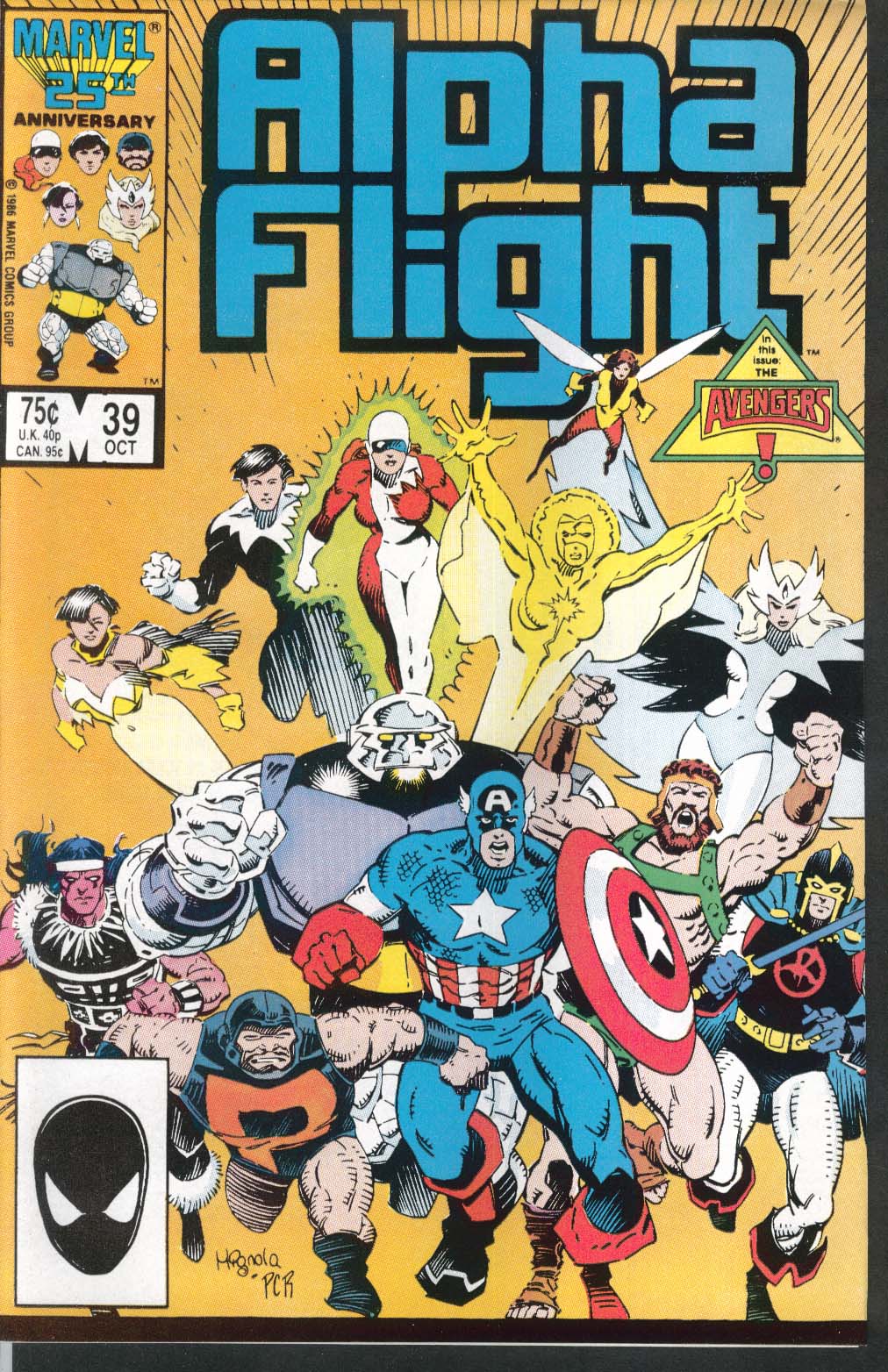 Image for ALPHA FLIGHT #39 Marvel comic book 10 1986