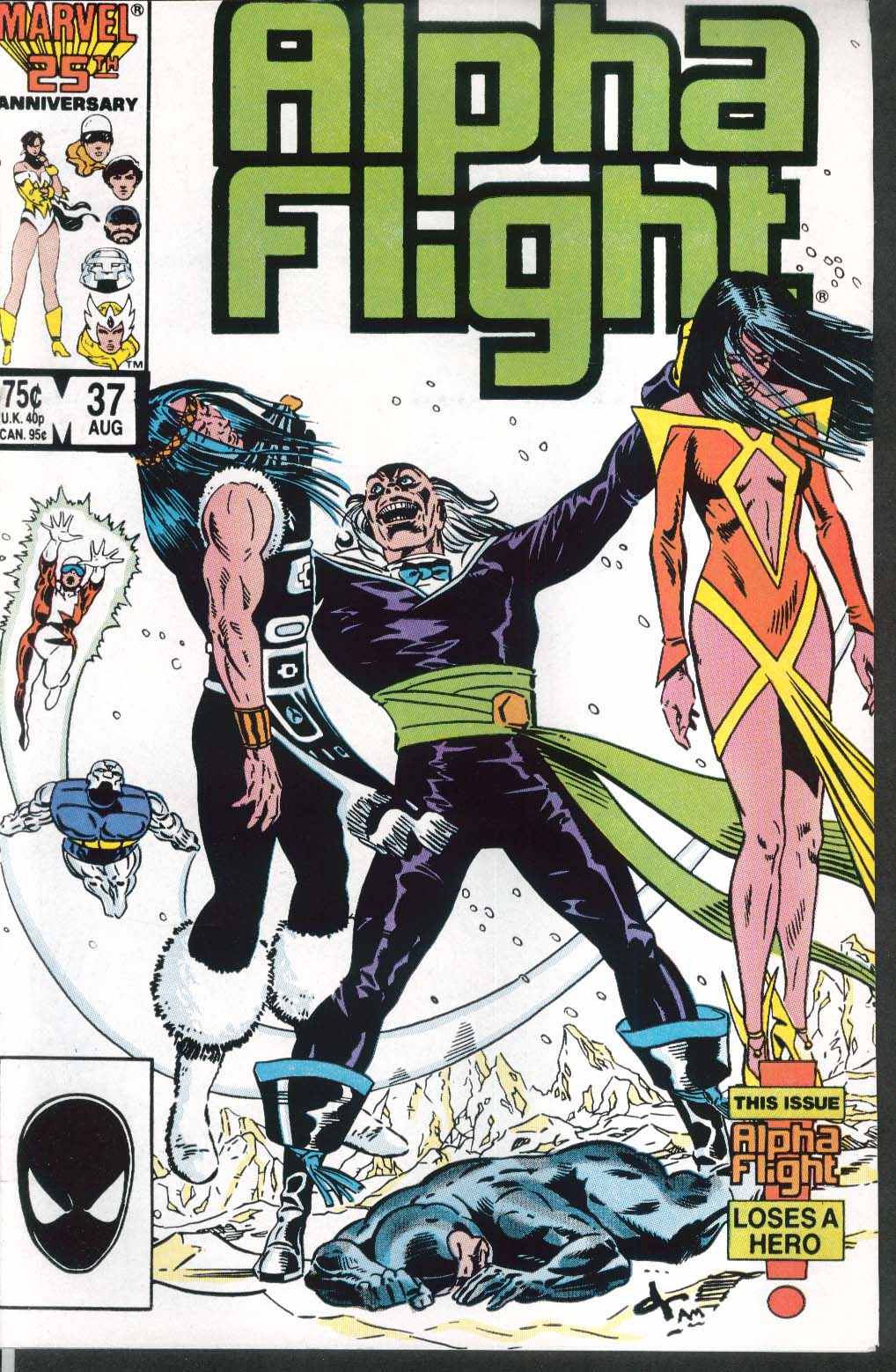 Image for ALPHA FLIGHT #37 Marvel comic book 8 1986