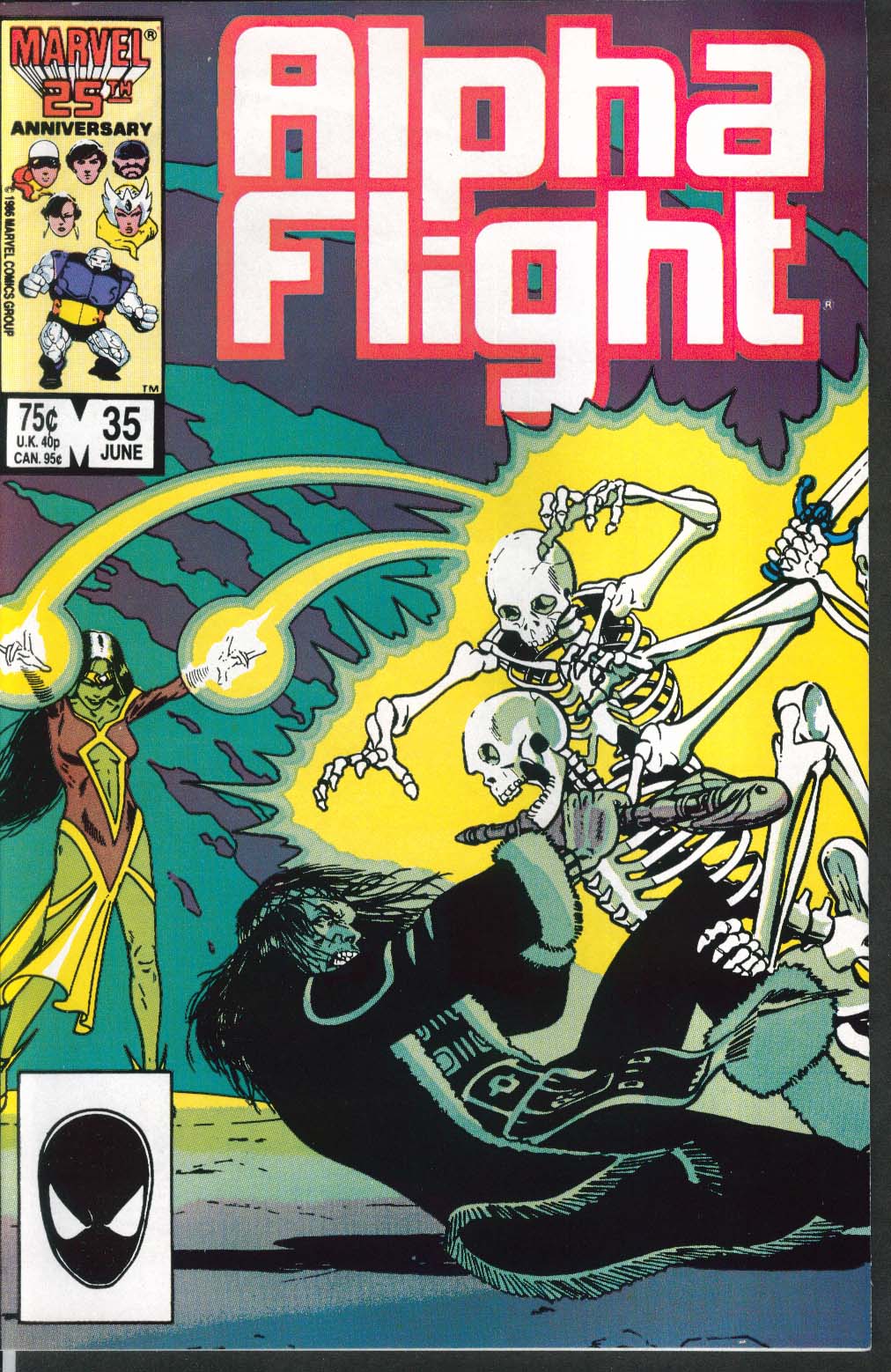 Image for ALPHA FLIGHT #35 Marvel comic book 6 1986