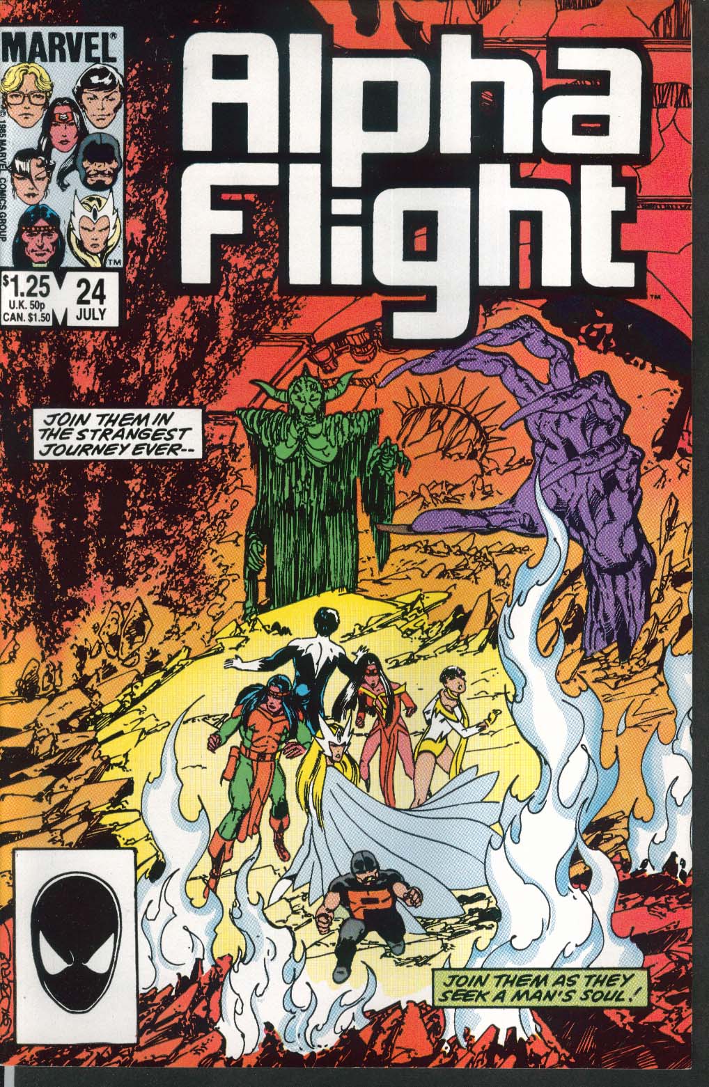 Image for ALPHA FLIGHT #24 Marvel comic book 7 1985