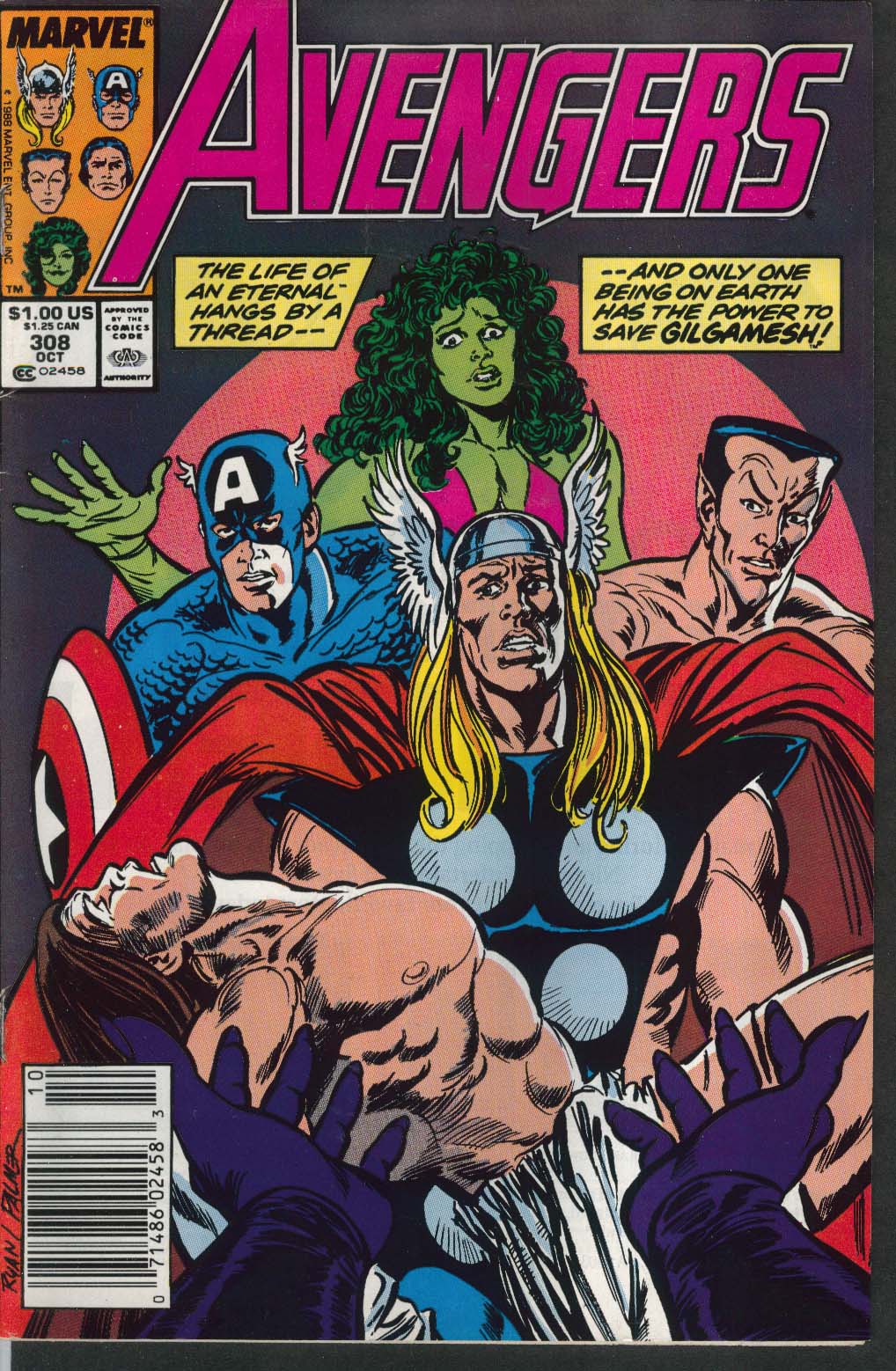 Image for AVENGERS #308 Marvel comic book 10 1989
