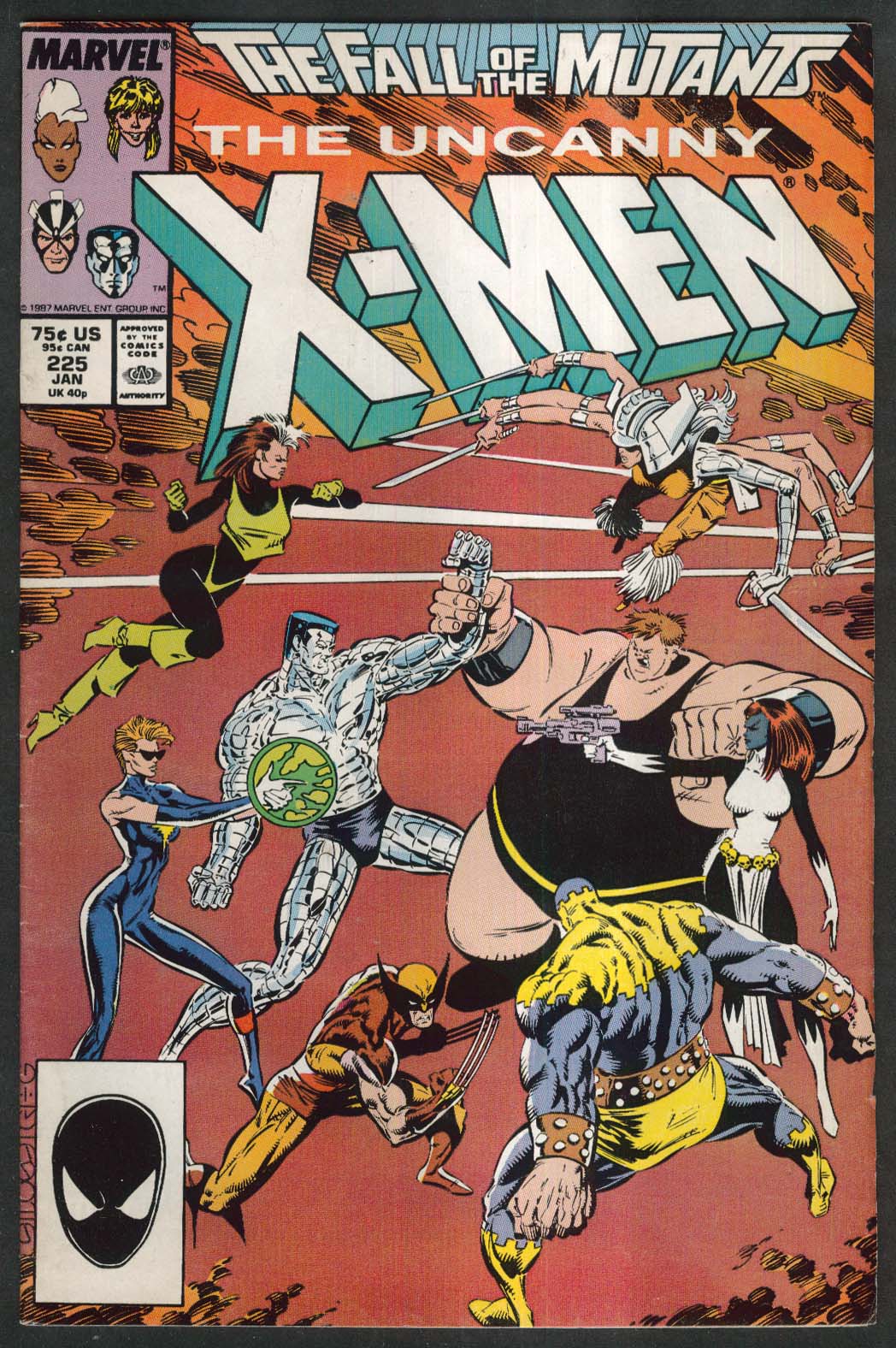 UNCANNY XMEN 225 Marvel comic book 1 1988 Fall of