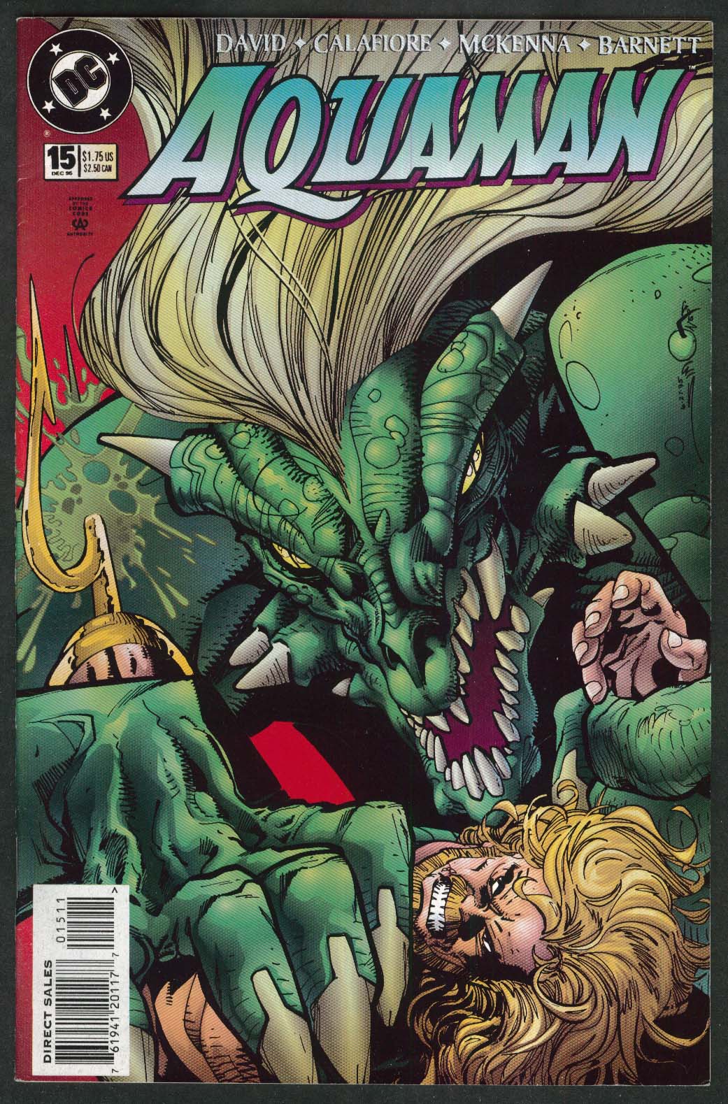 Image for AQUAMAN #15 DC comic book 12 1995