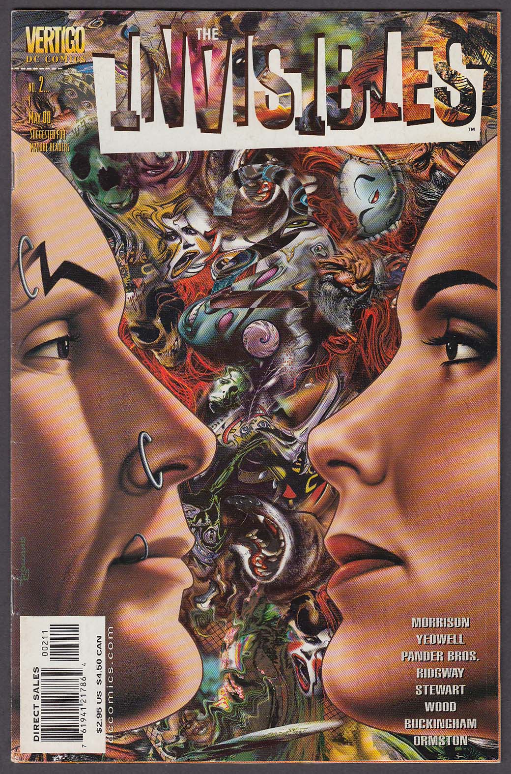 Image for The INVISIBLES #2 Vertigo comic book 5 2000