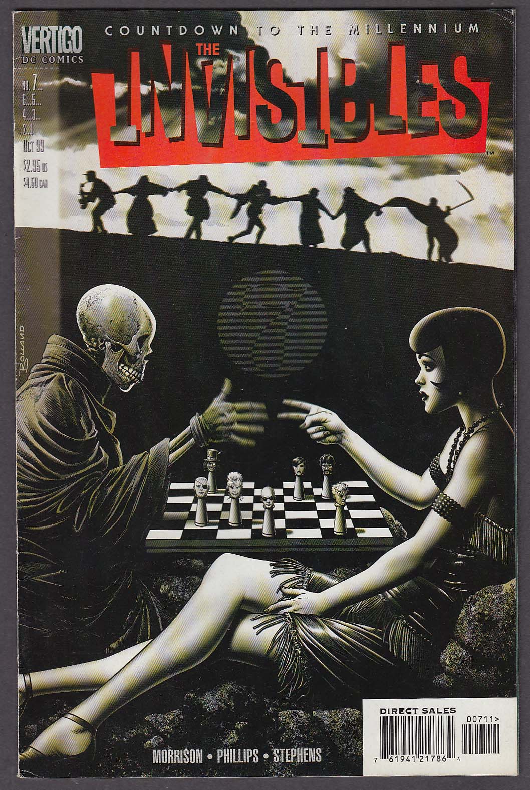 Image for The INVISIBLES #7 Vertigo comic book 10 1999