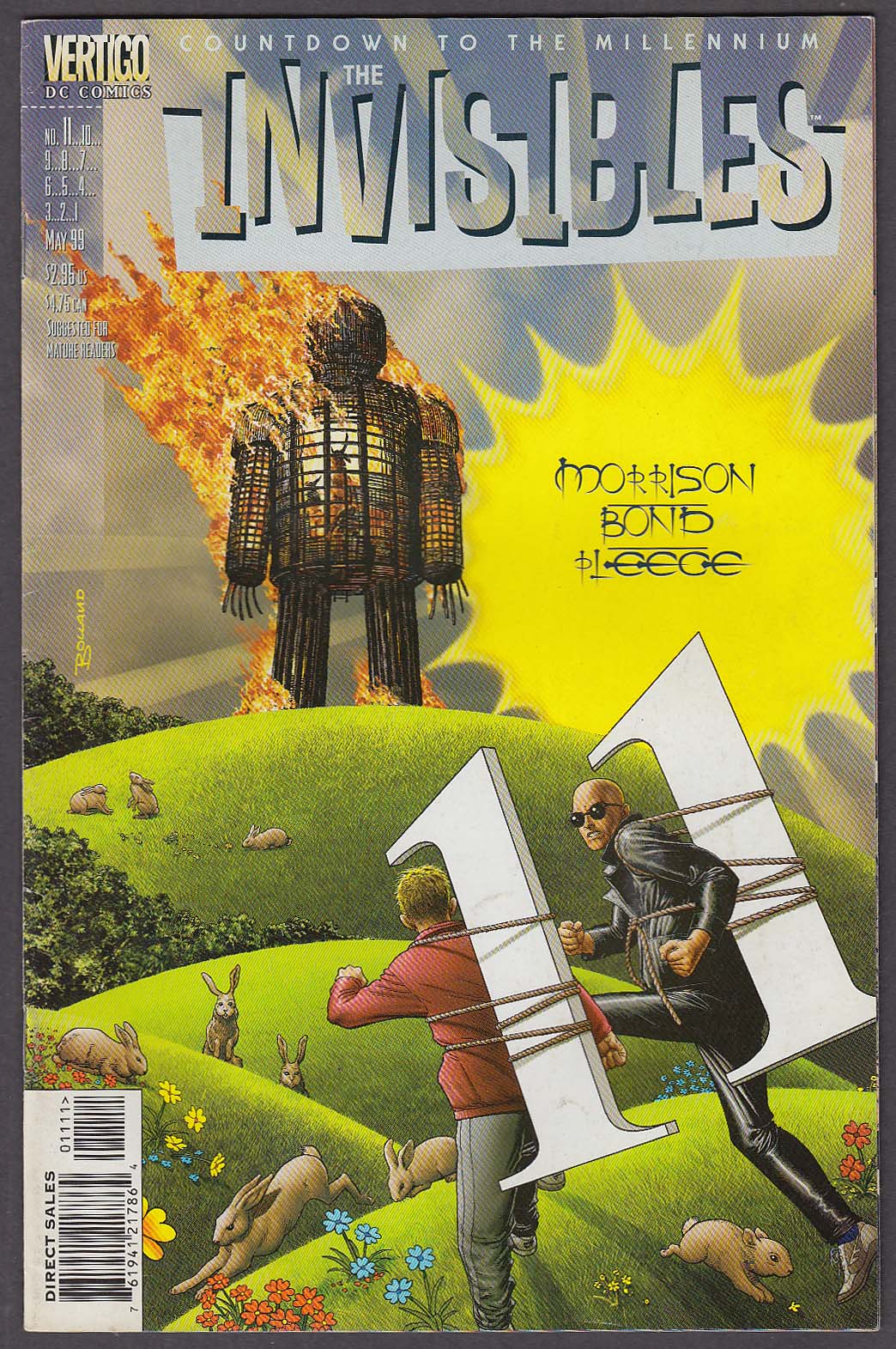 Image for The INVISIBLES #11 Vertigo comic book 5 1999