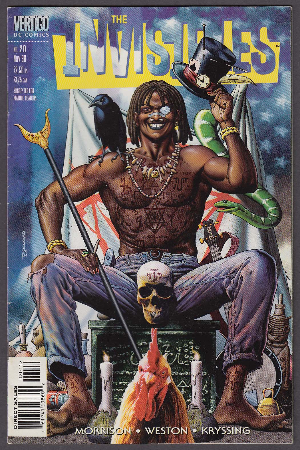 Image for The INVISIBLES #20 Vertigo comic book 11 1998