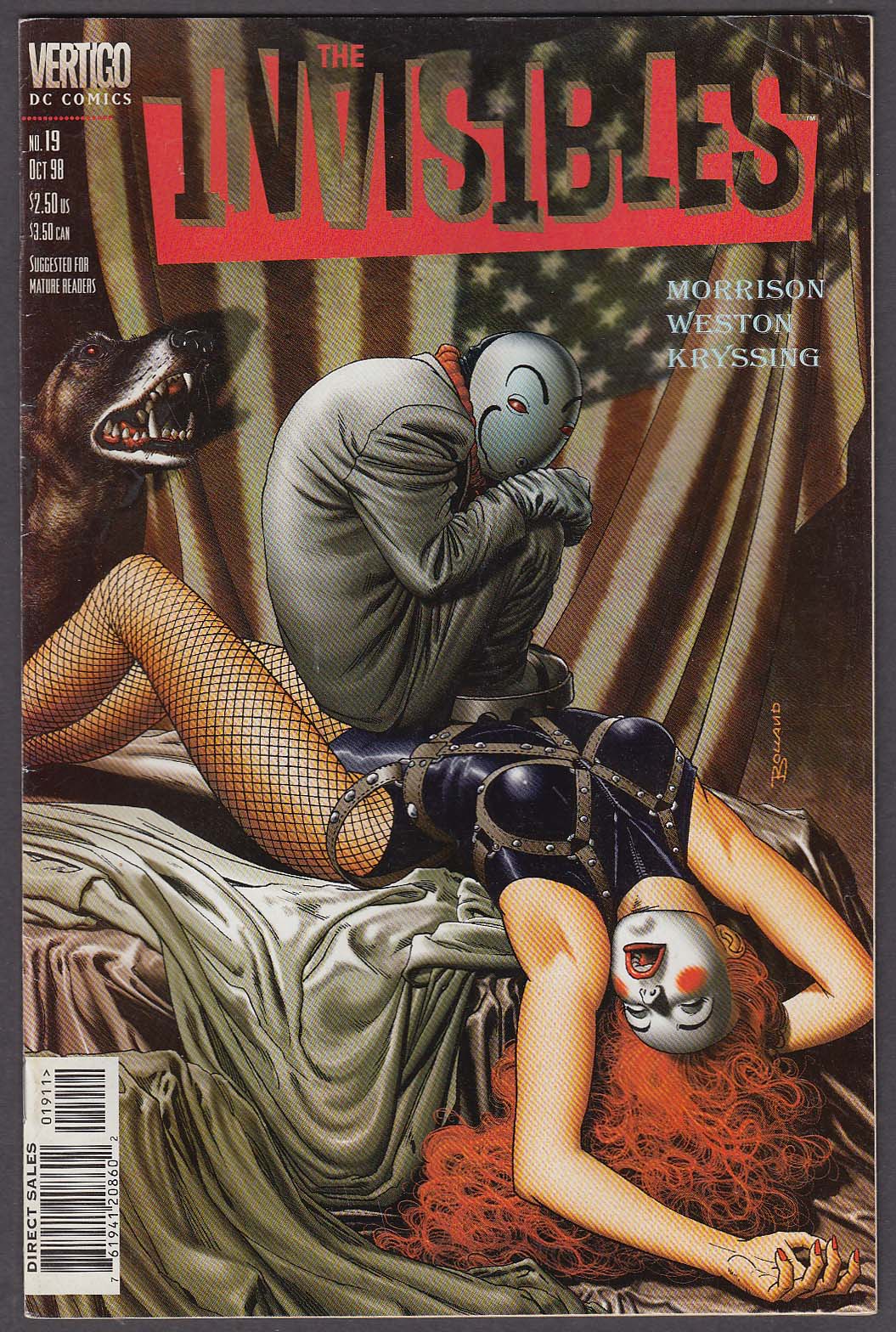 Image for The INVISIBLES #19 Vertigo comic book 10 1998