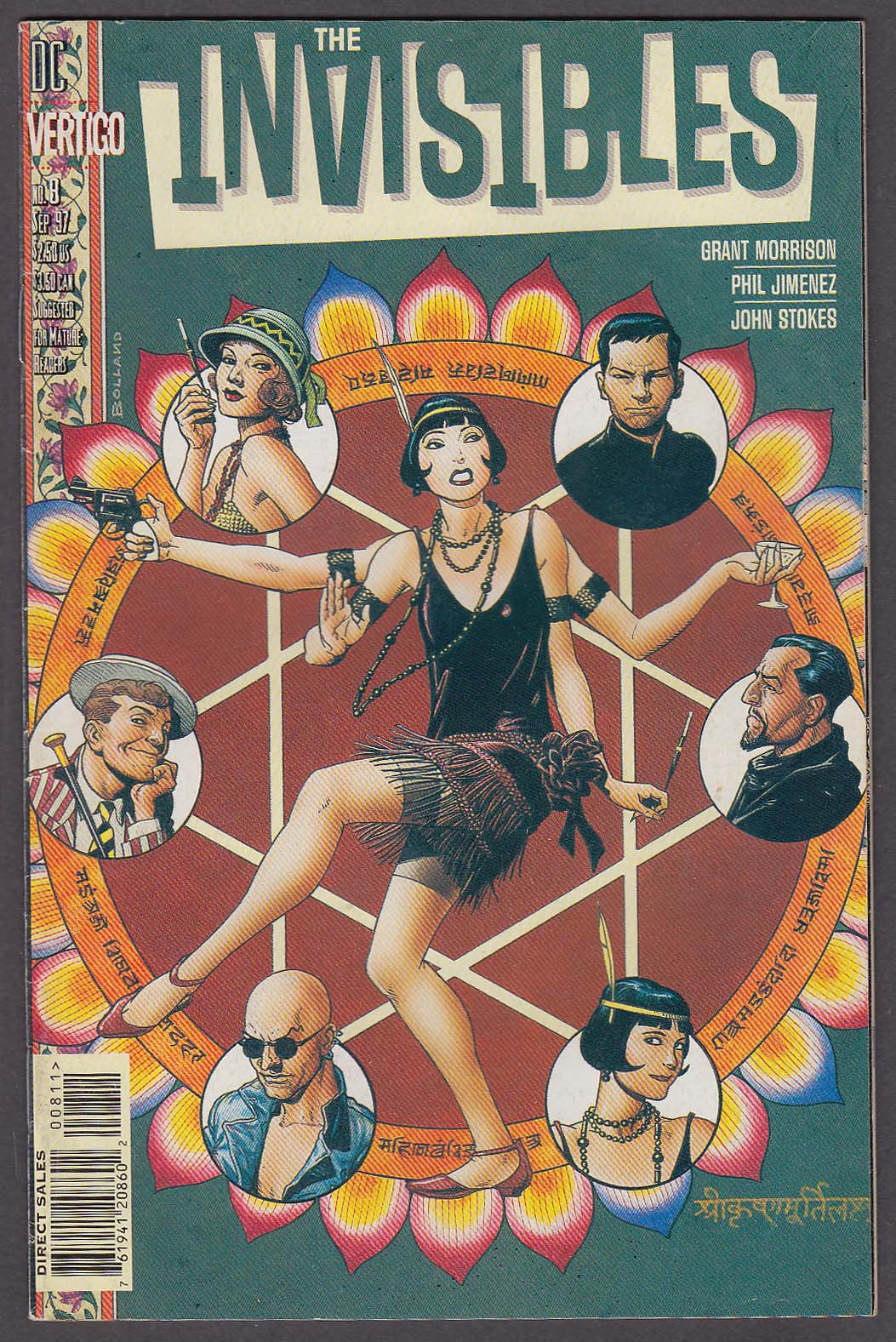 Image for The INVISIBLES #8 Vertigo comic book 9 1997