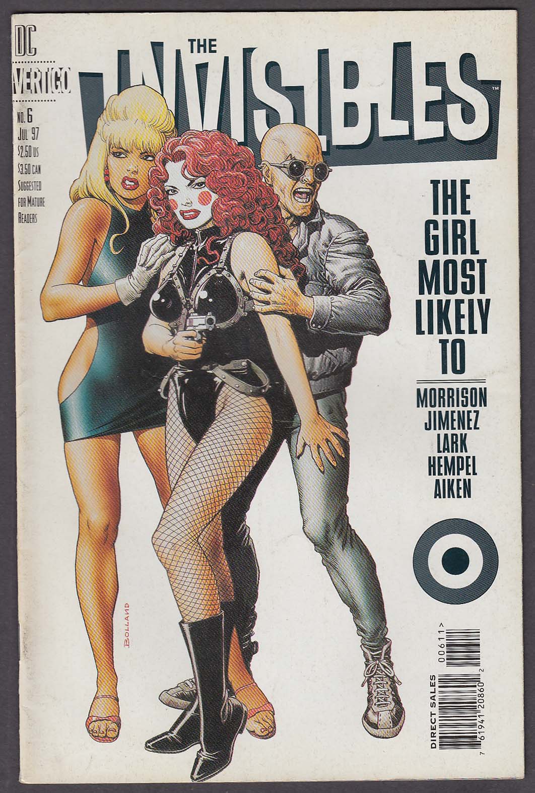 Image for The INVISIBLES #6 Vertigo comic book 7 1997