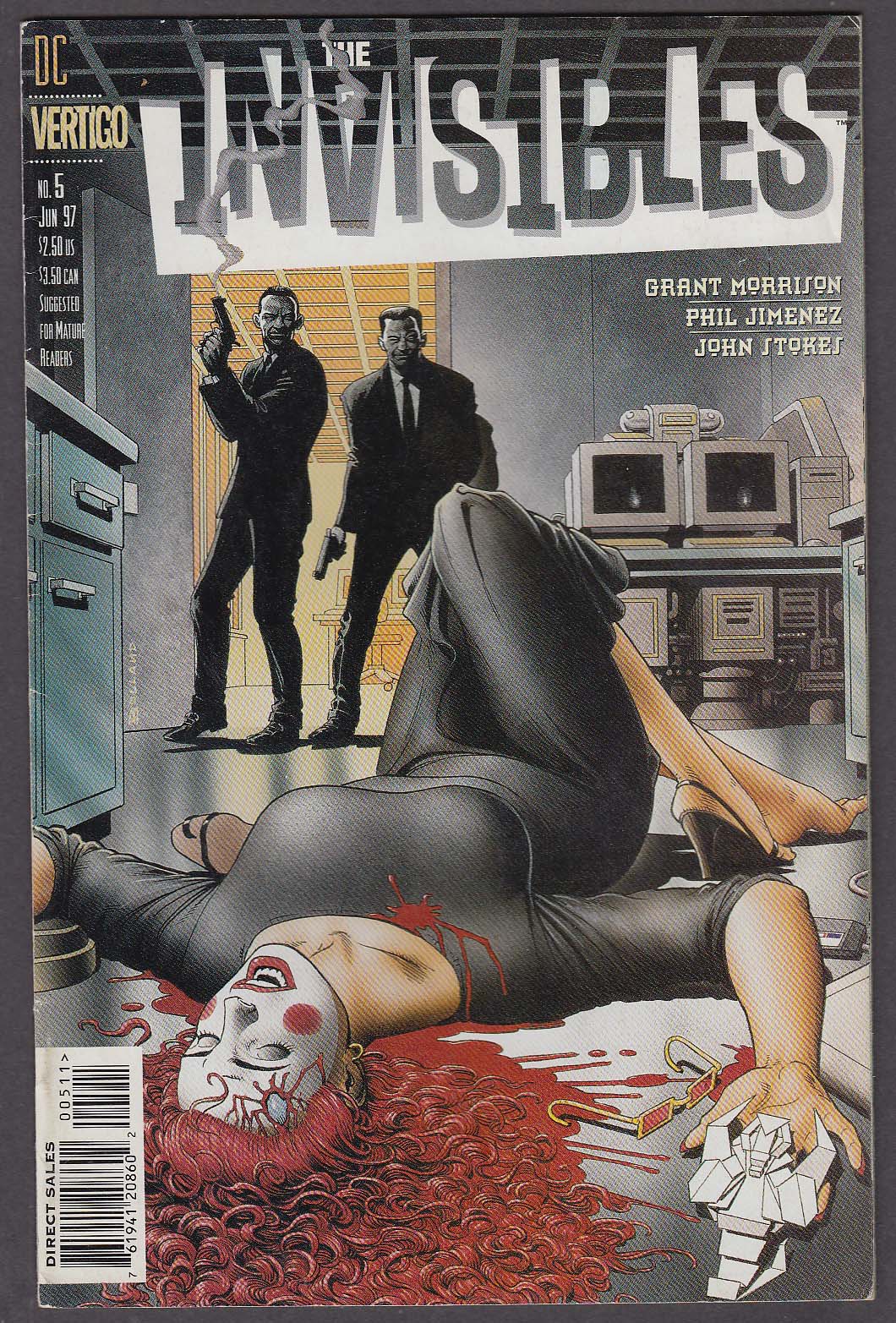 Image for The INVISIBLES #6 Vertigo comic book 6 1997