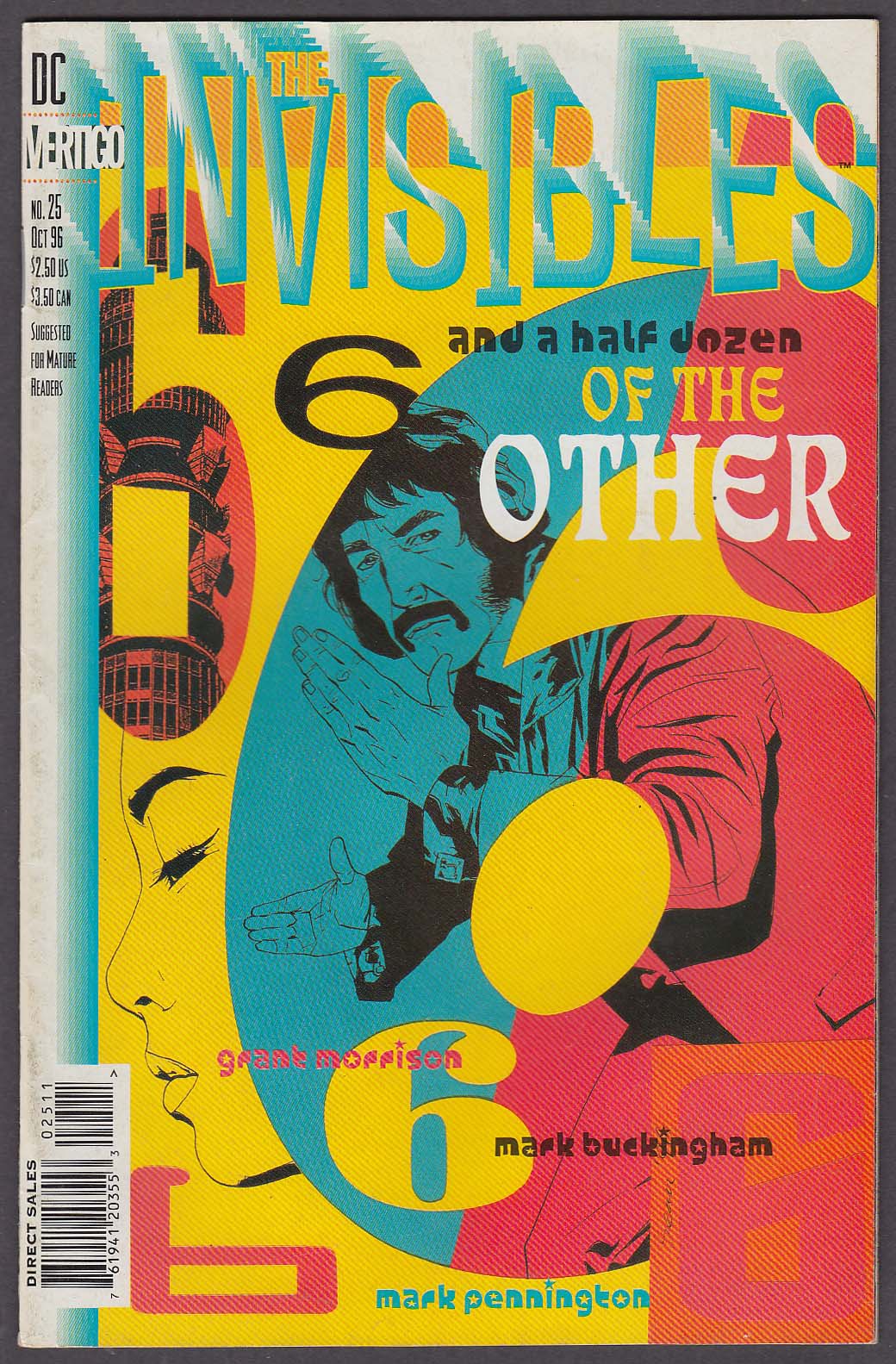 Image for The INVISIBLES #25 Vertigo comic book 8 1996