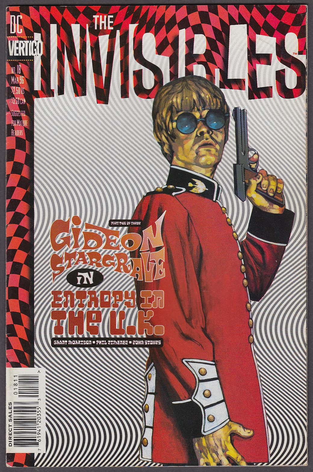 Image for The INVISIBLES #18 Vertigo comic book 3 1996