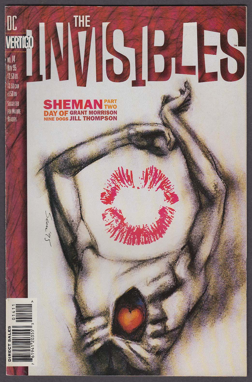 Image for The INVISIBLES #14 Vertigo comic book 11 1995