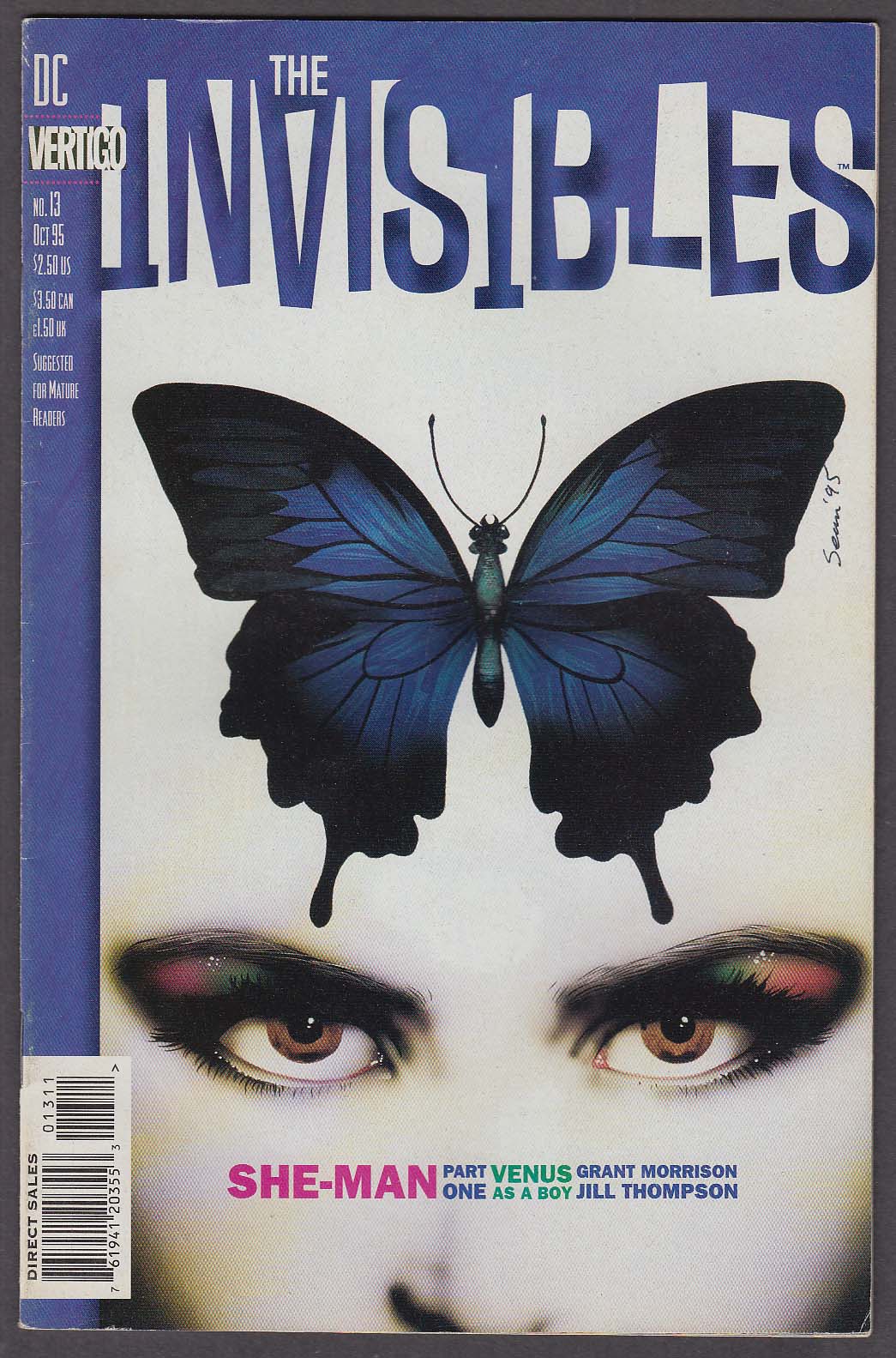 Image for The INVISIBLES #13 Vertigo comic book 10 1995